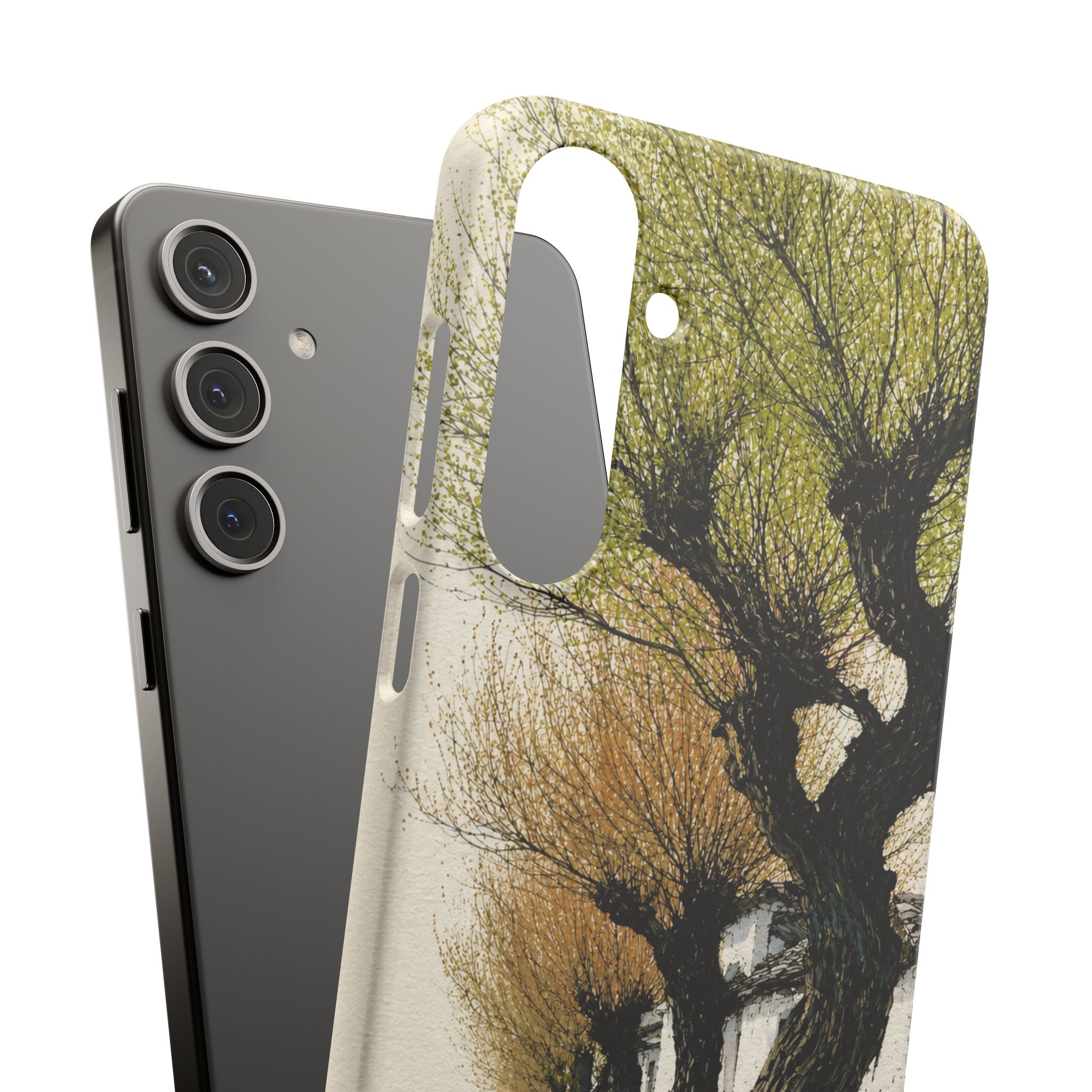 Serene Willow Landscape Phone Case