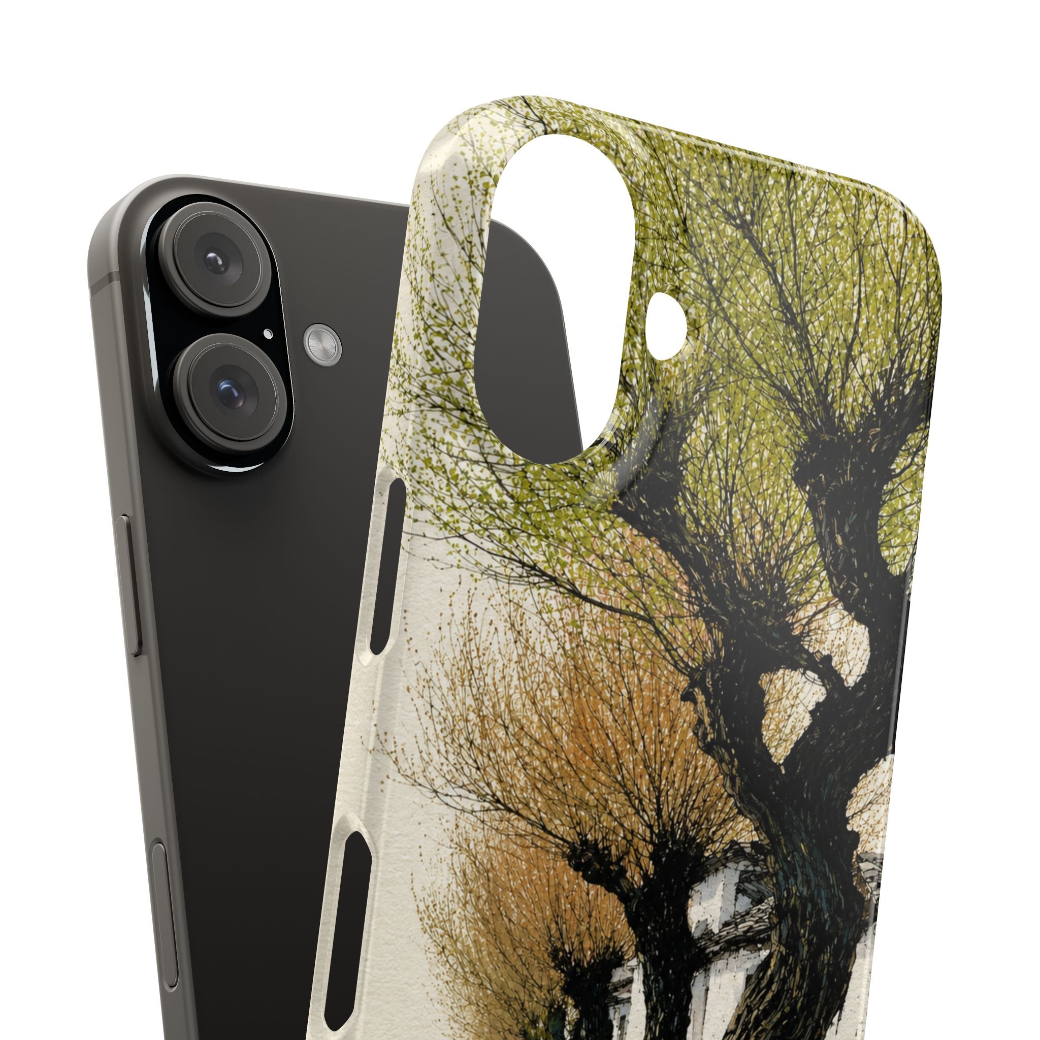 Serene Willow Landscape Phone Case
