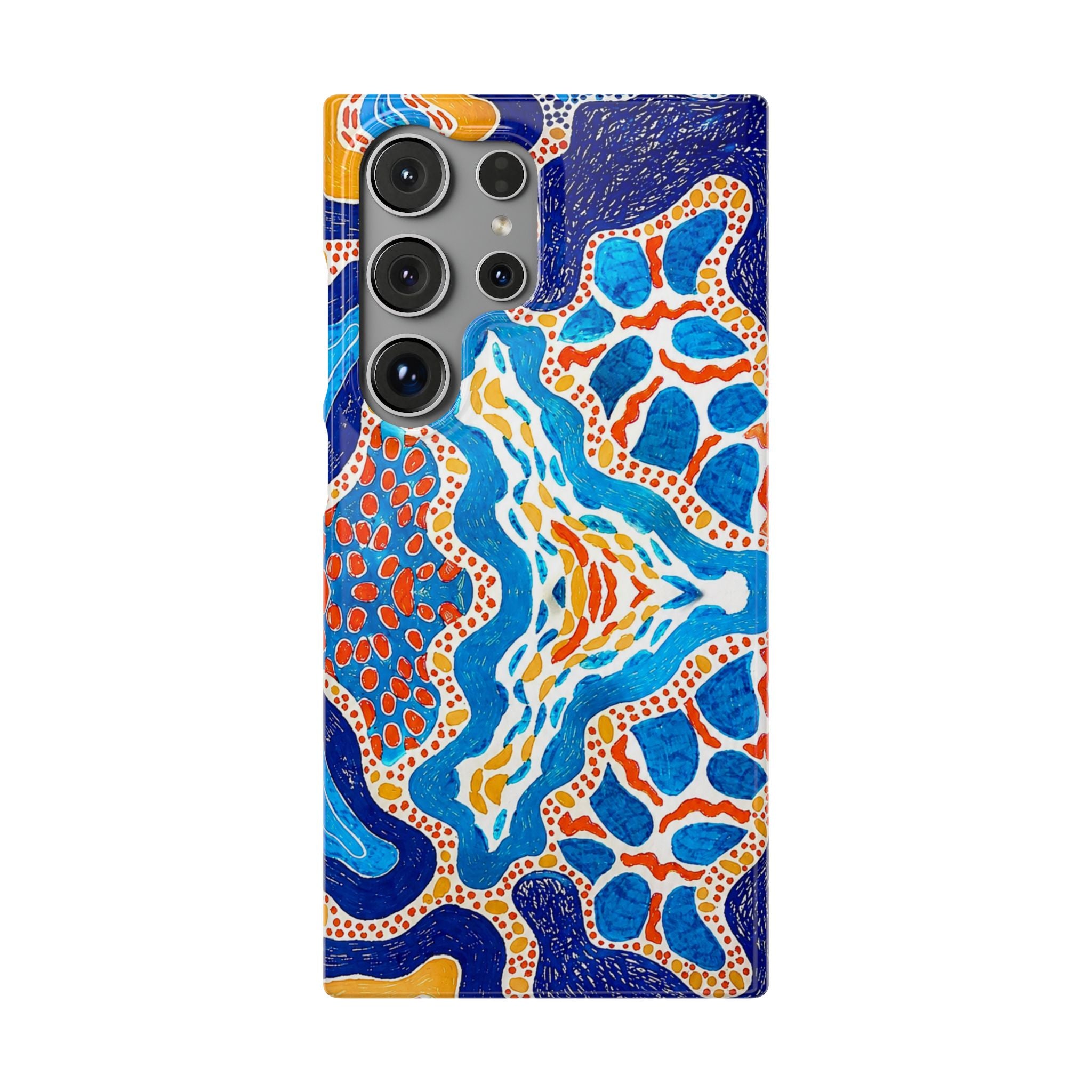 Abstract Blue Pattern Phone Case