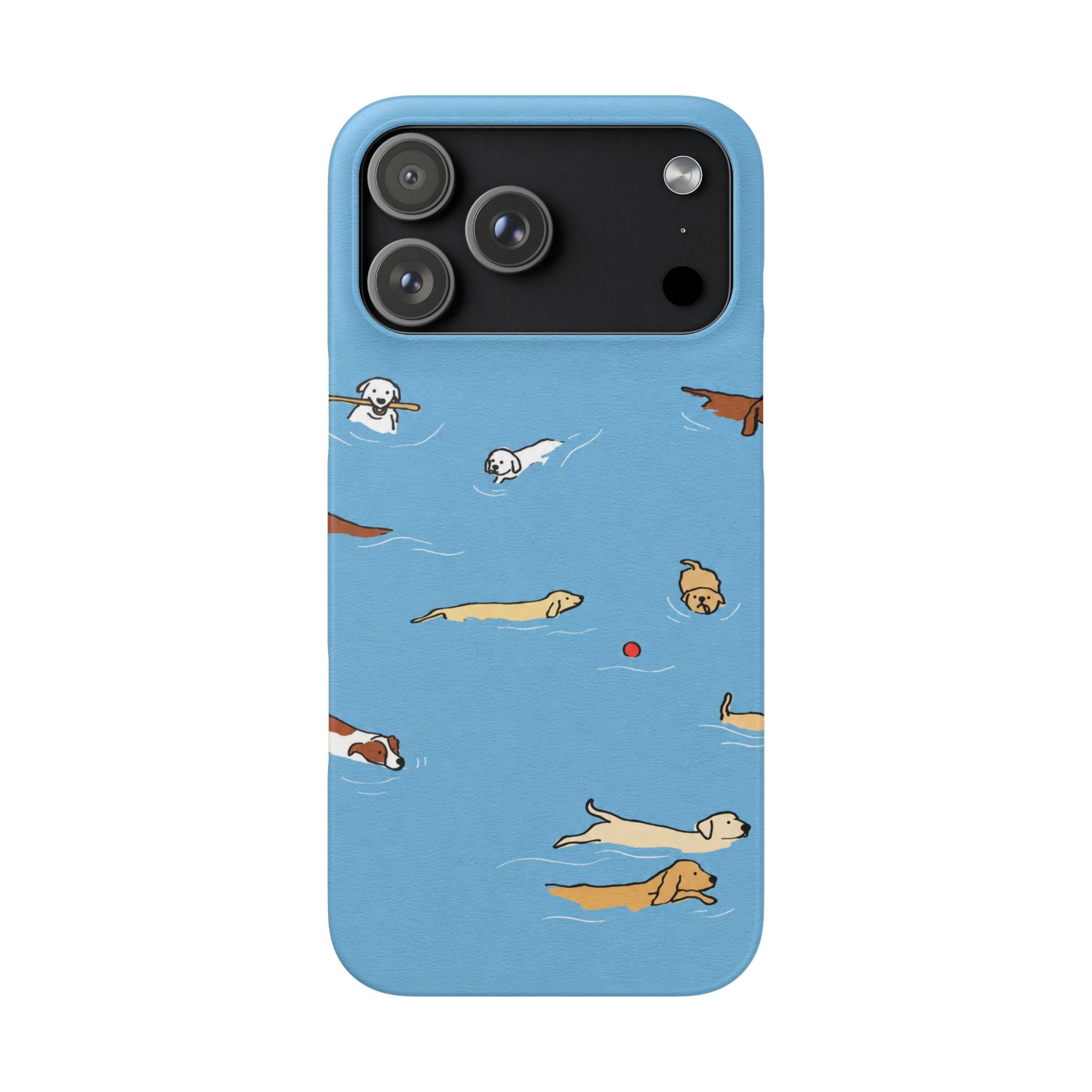 Swimming Dogs Phone Case