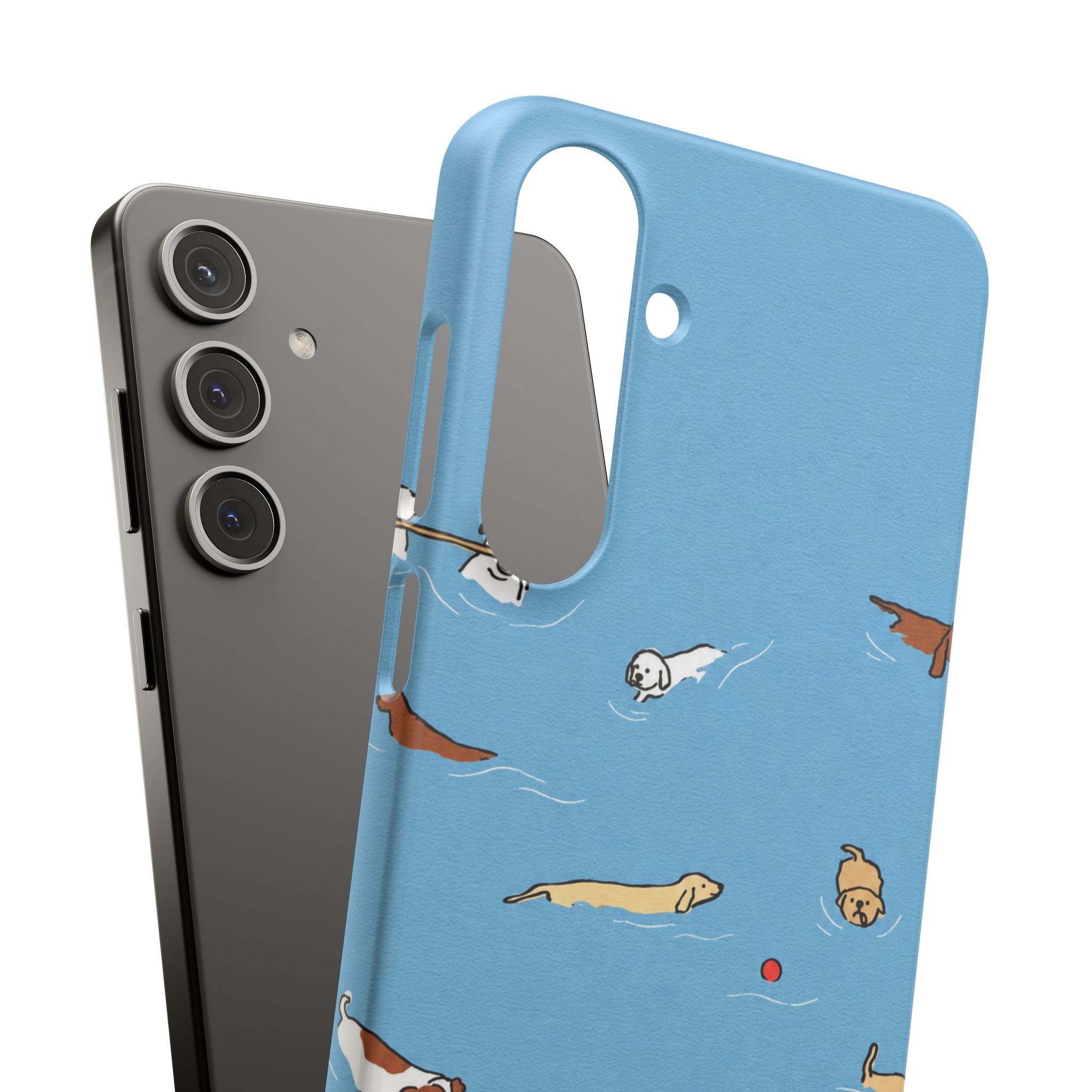 Swimming Dogs Phone Case