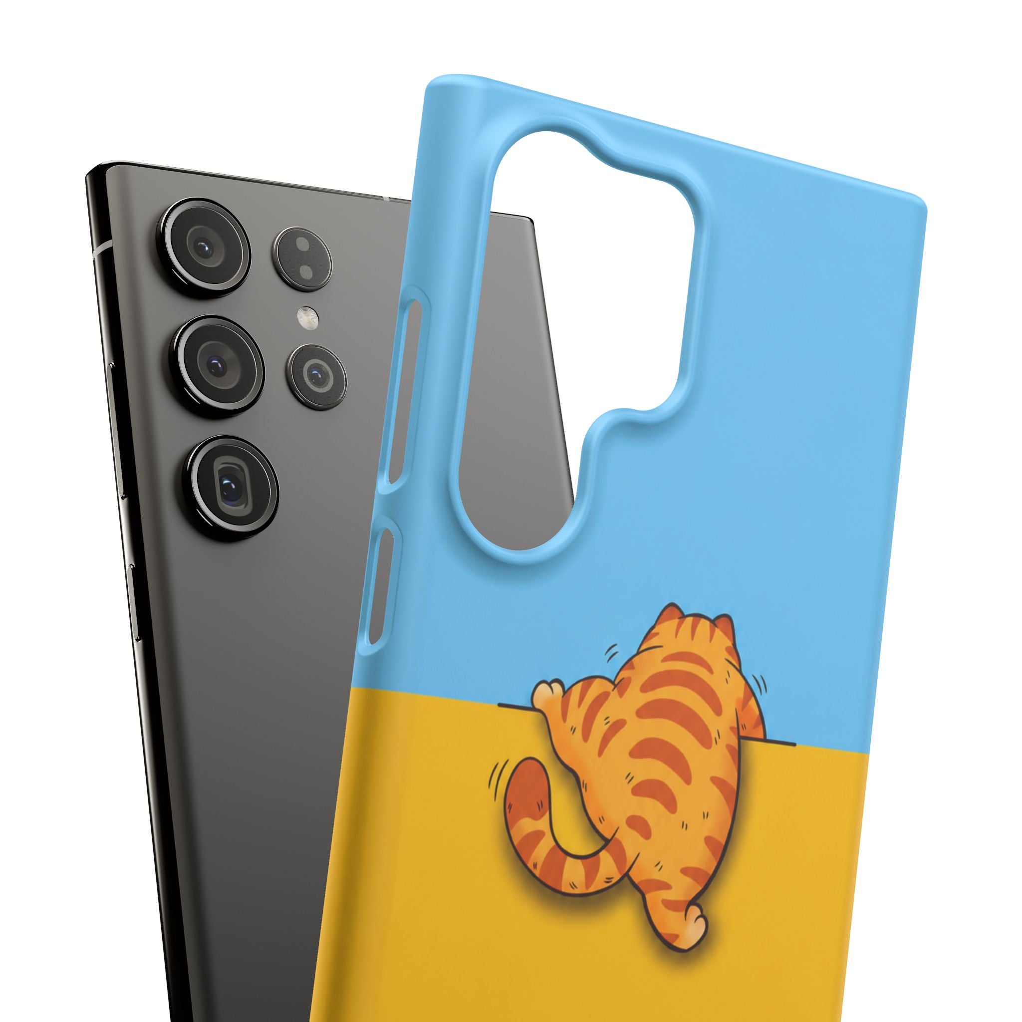 Peekaboo Orange Cat Phone Case