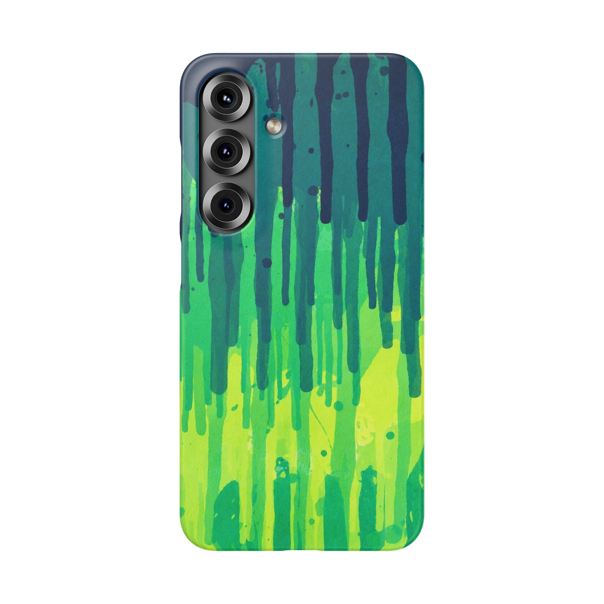 Liquid Emerald – Abstract Drip Phone Case