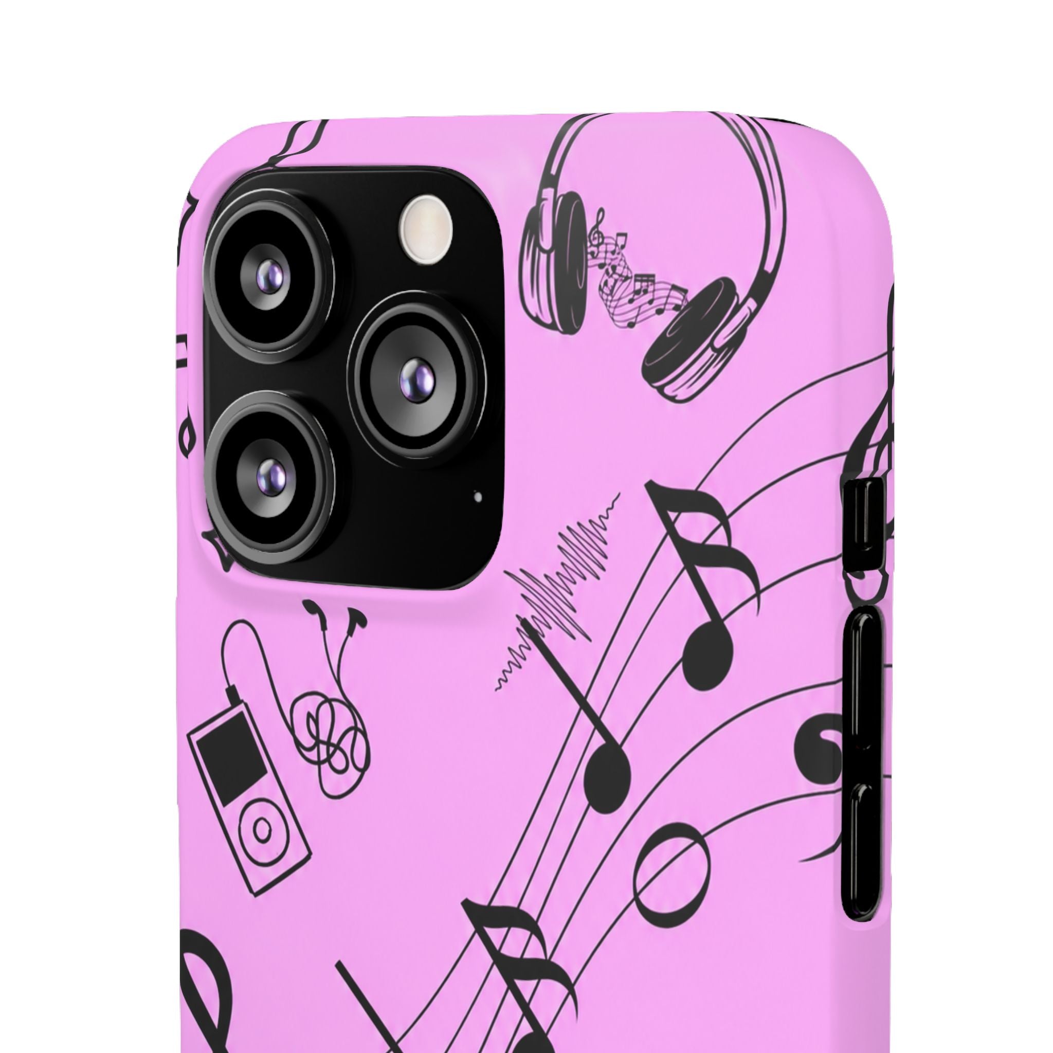 Pink Music Notes Phone Case