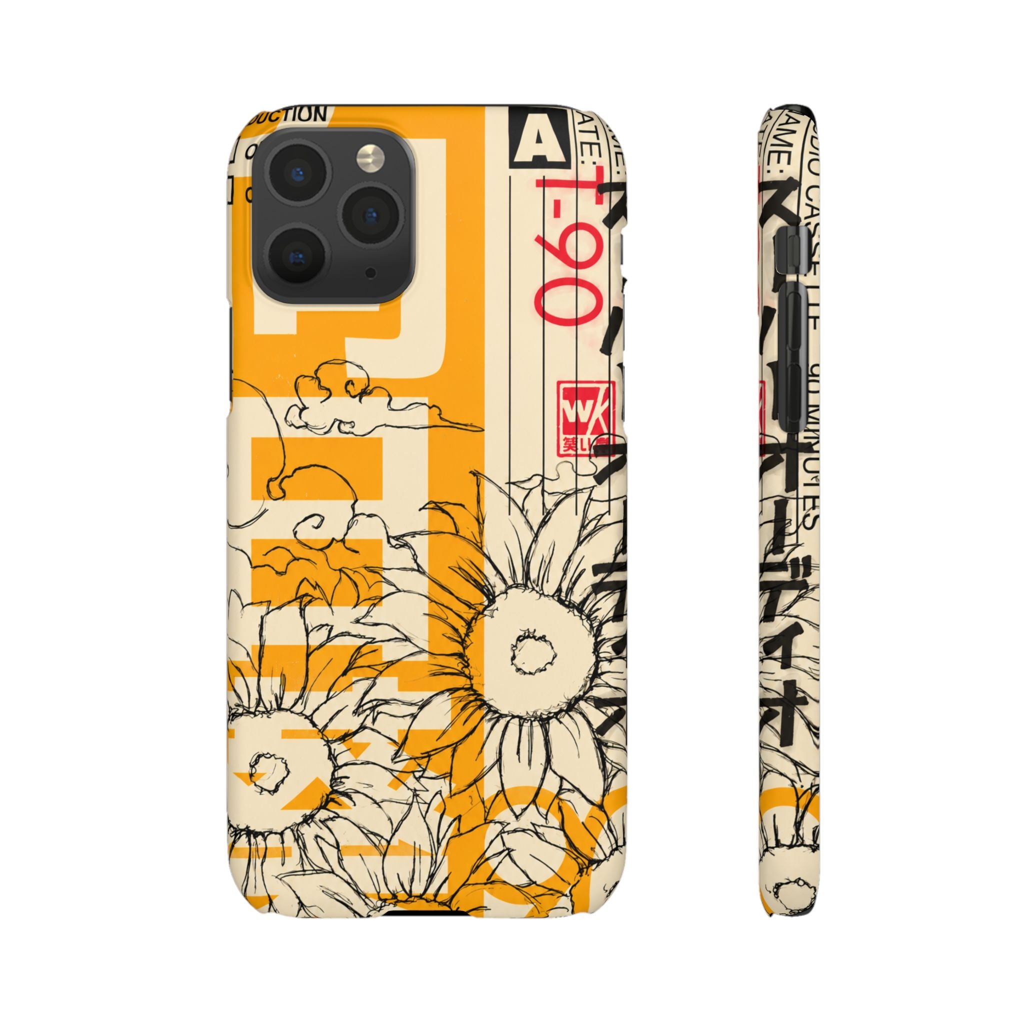 Retro Cassette Floral Phone Case
