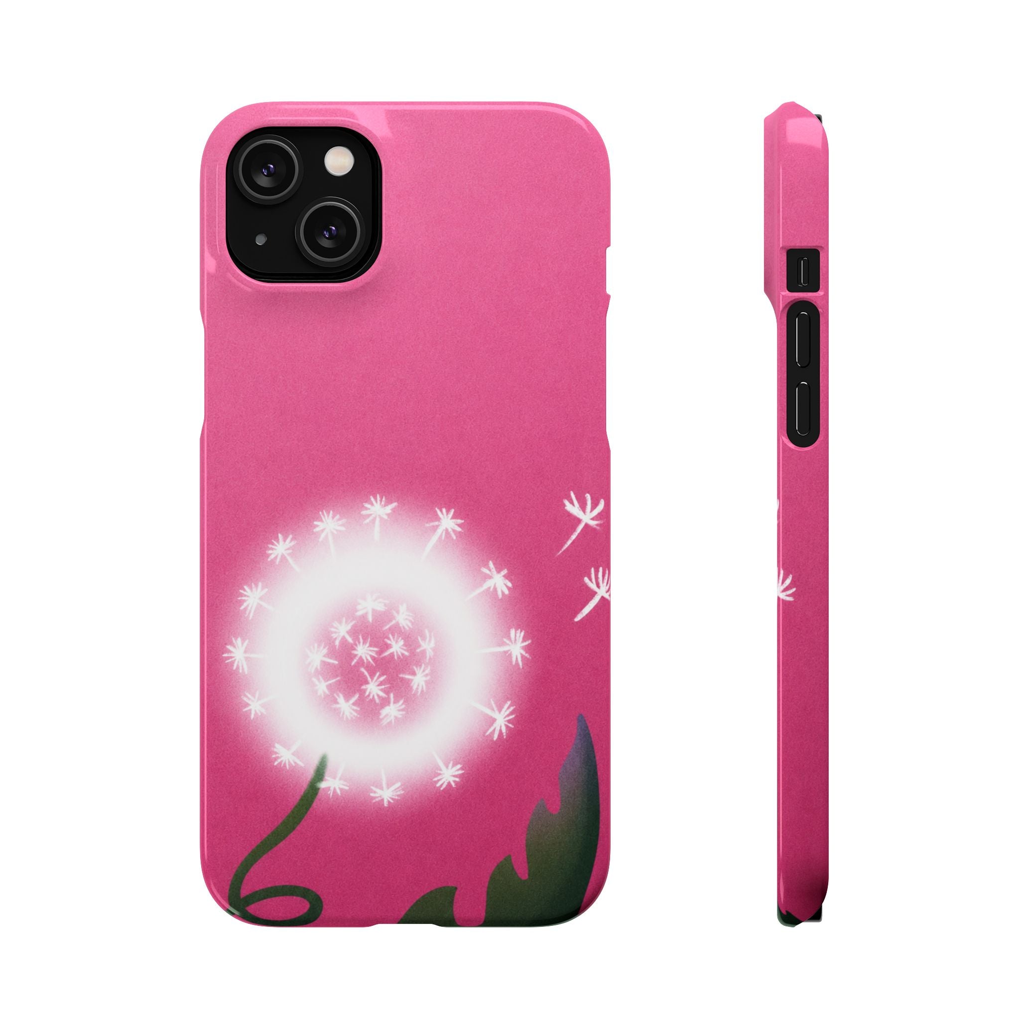 Pink Dandelion Phone Case