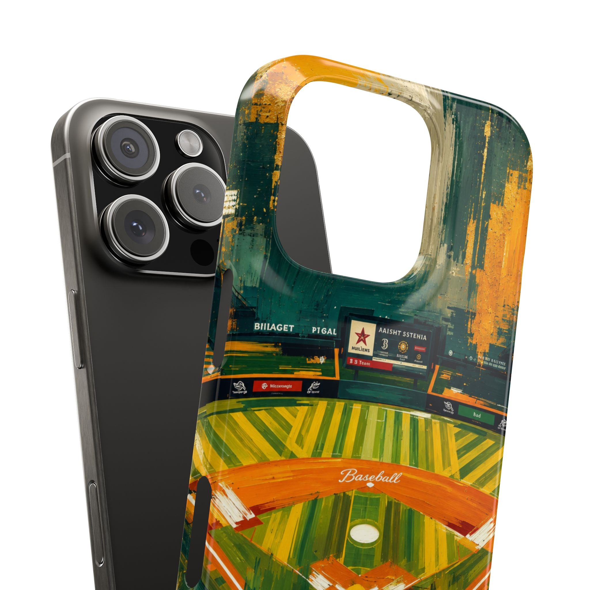 Abstract Baseball Stadium Phone Case