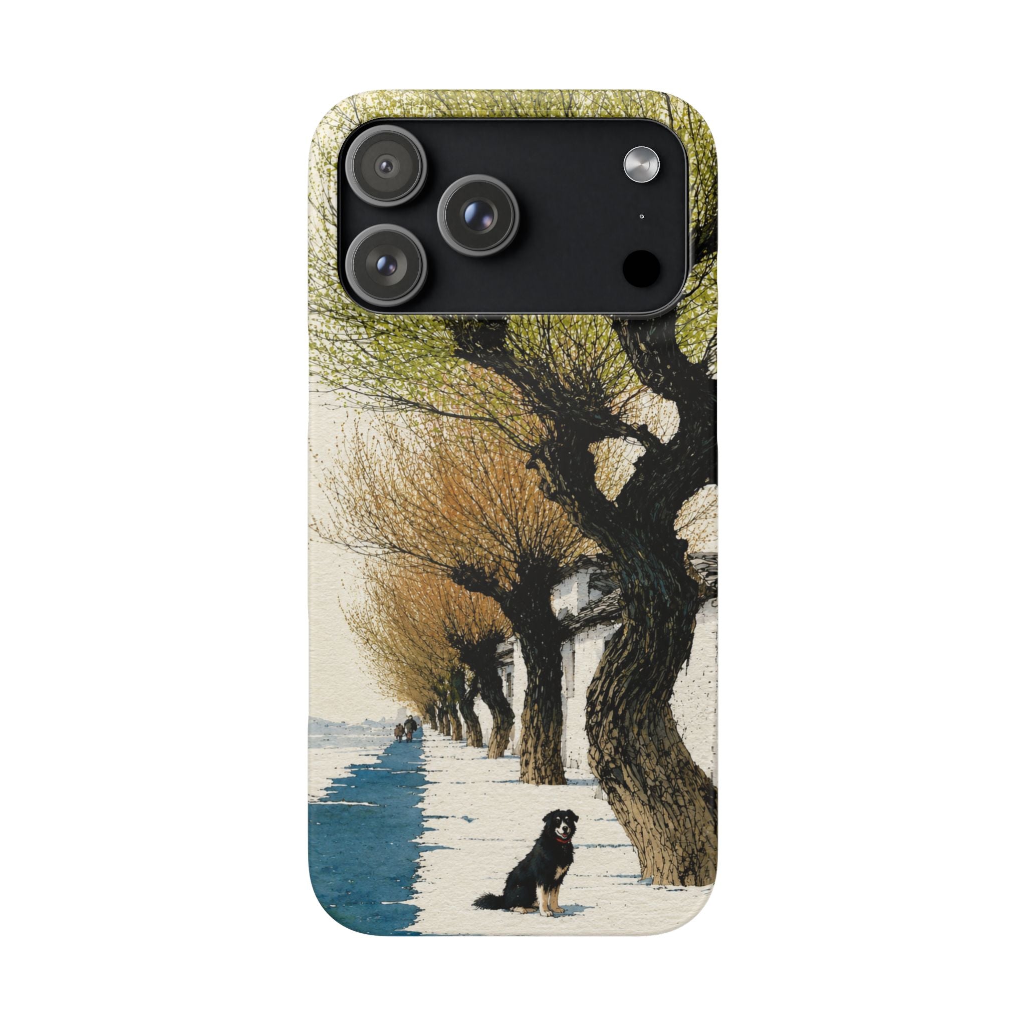 Serene Willow Landscape Phone Case