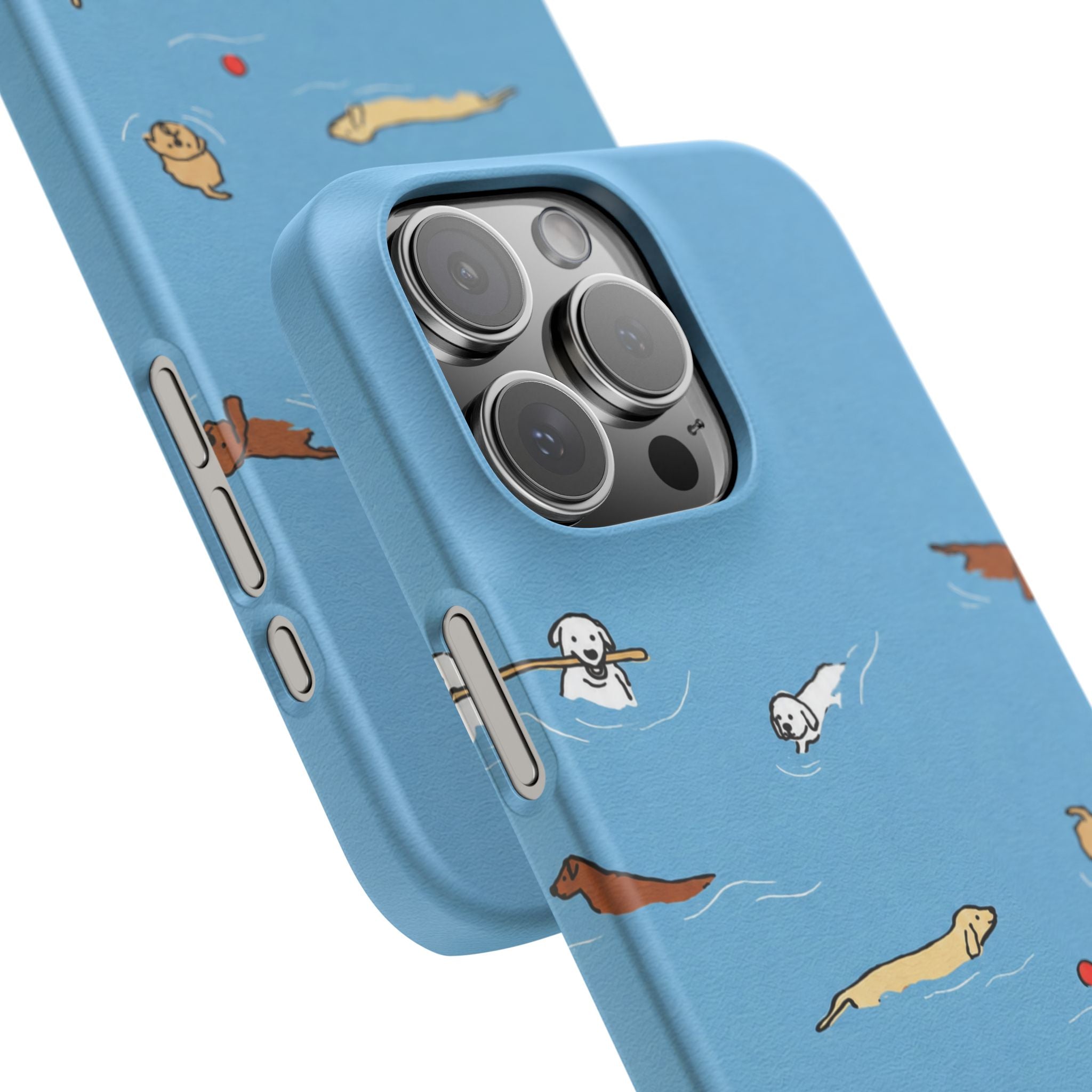 Swimming Dogs Phone Case