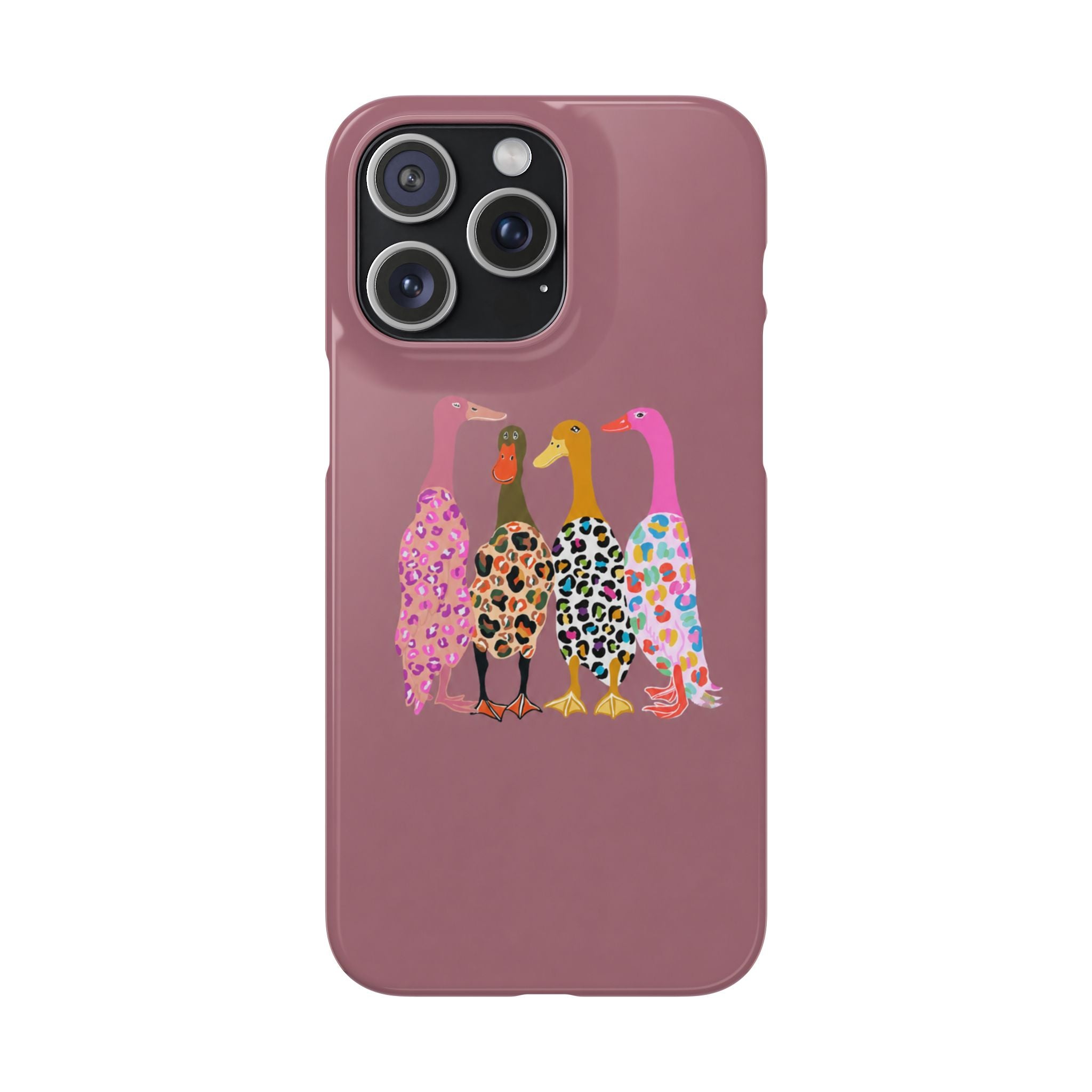 Colorful Leopard Ducks Phone Case
