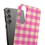Pink Gingham Phone Case