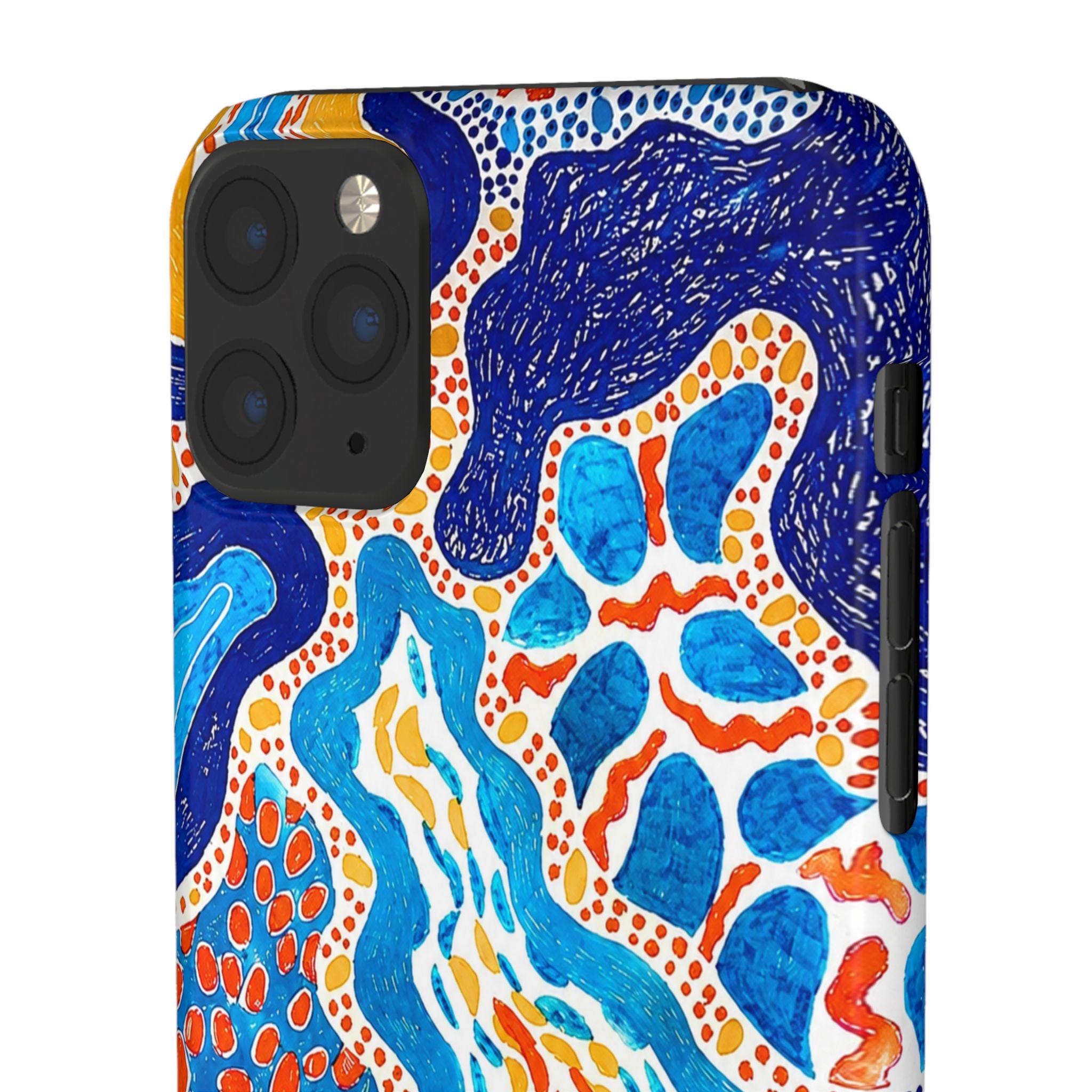 Abstract Blue Pattern Phone Case