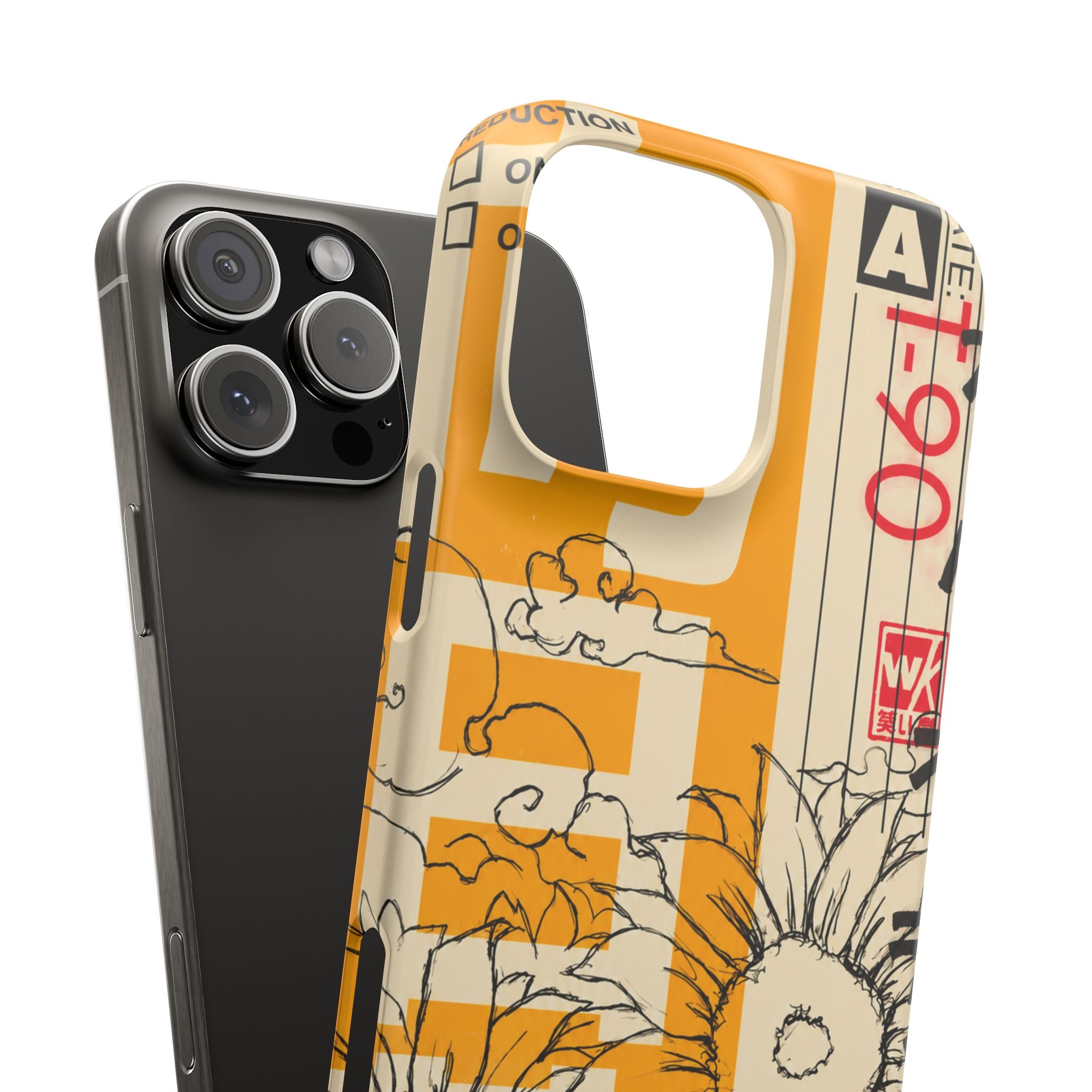 Retro Cassette Floral Phone Case