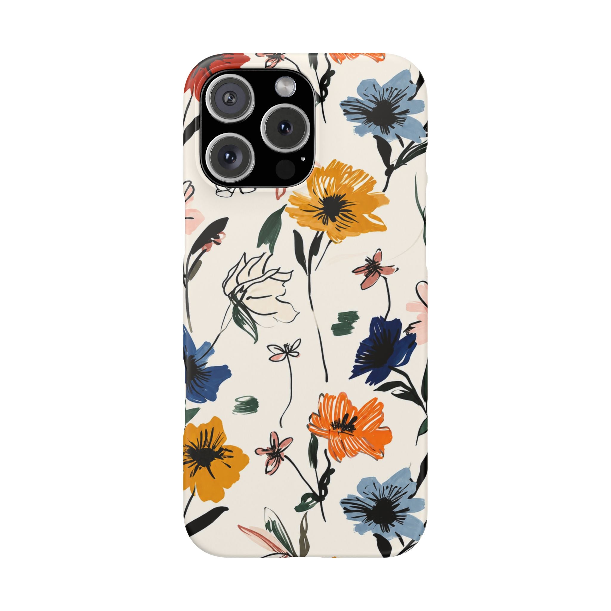 Wildflower Sketch Phone Case