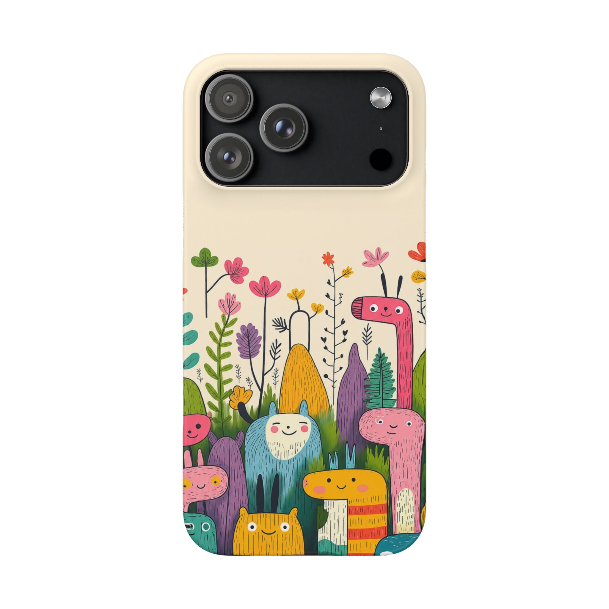 Cute Monster Garden Phone Case
