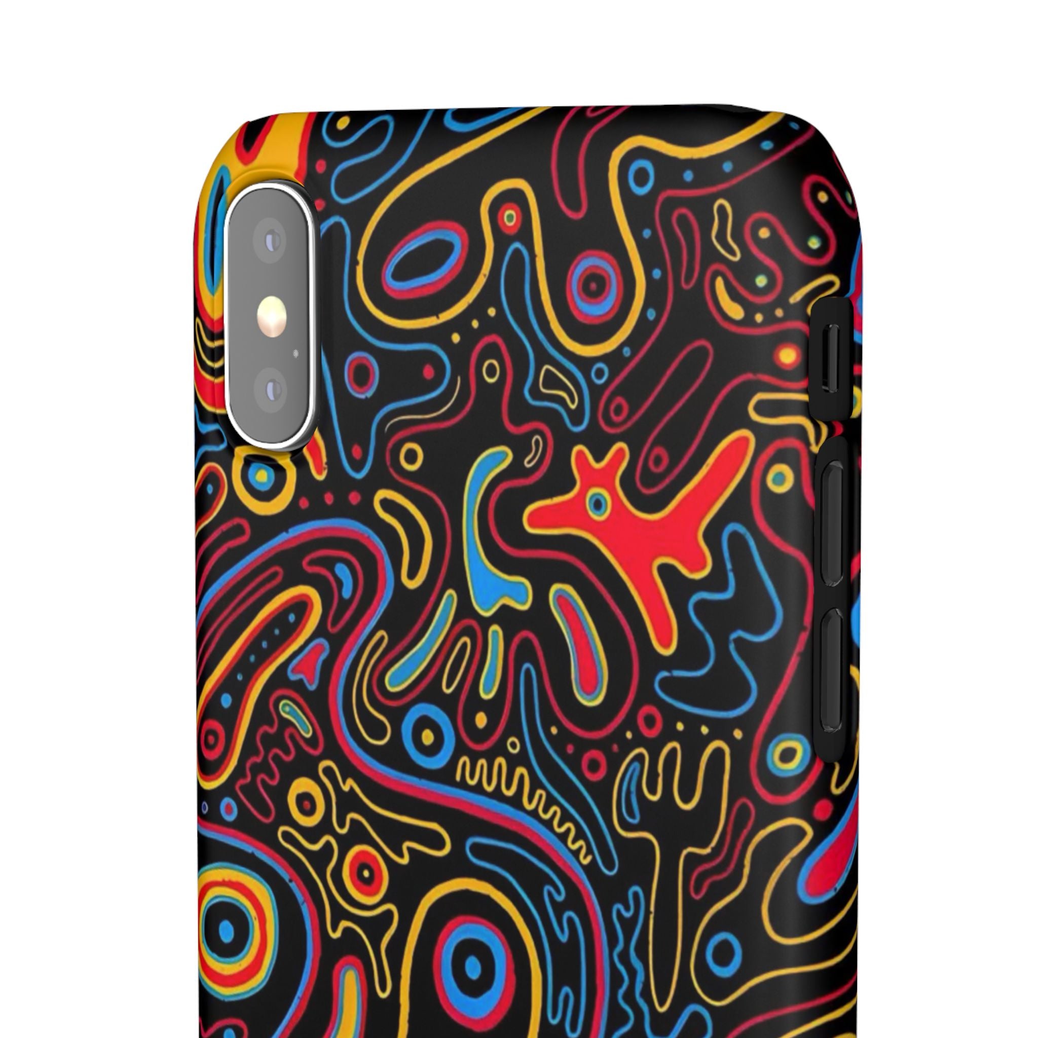 Neon Maze Phone Case