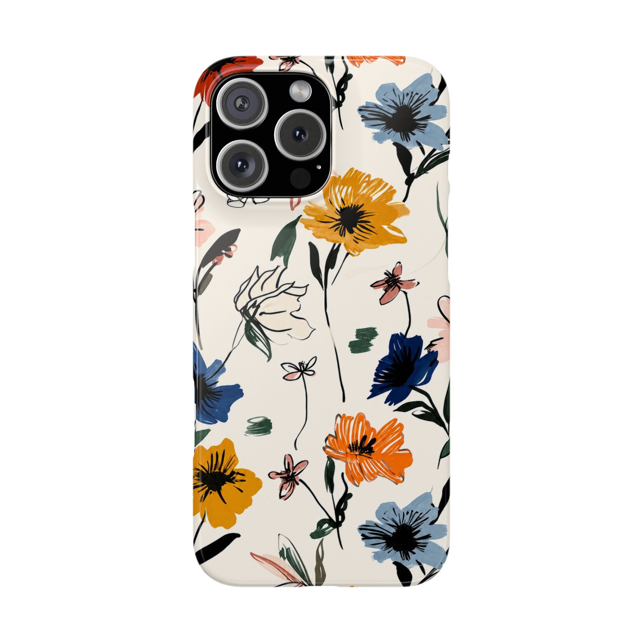 Wildflower Sketch Phone Case