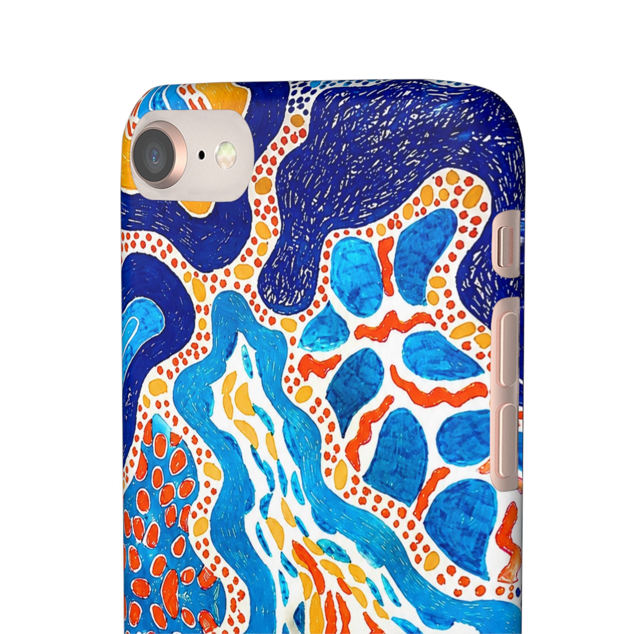 Abstract Blue Pattern Phone Case