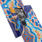 Abstract Blue Pattern Phone Case