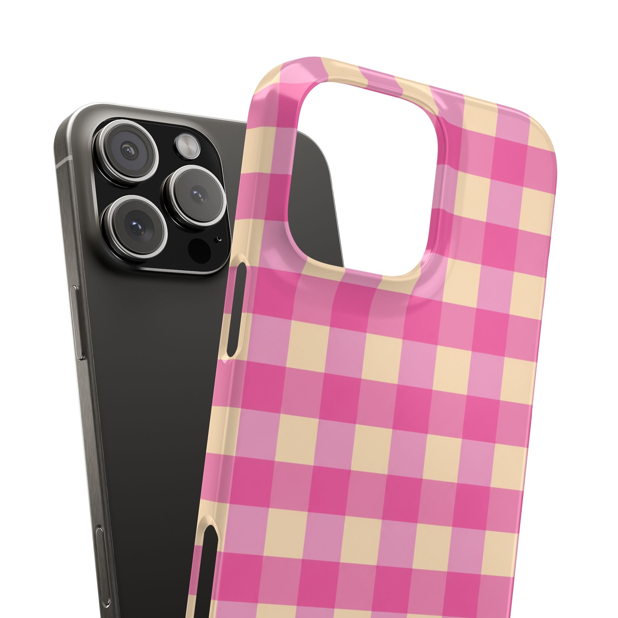 Pink Gingham Phone Case