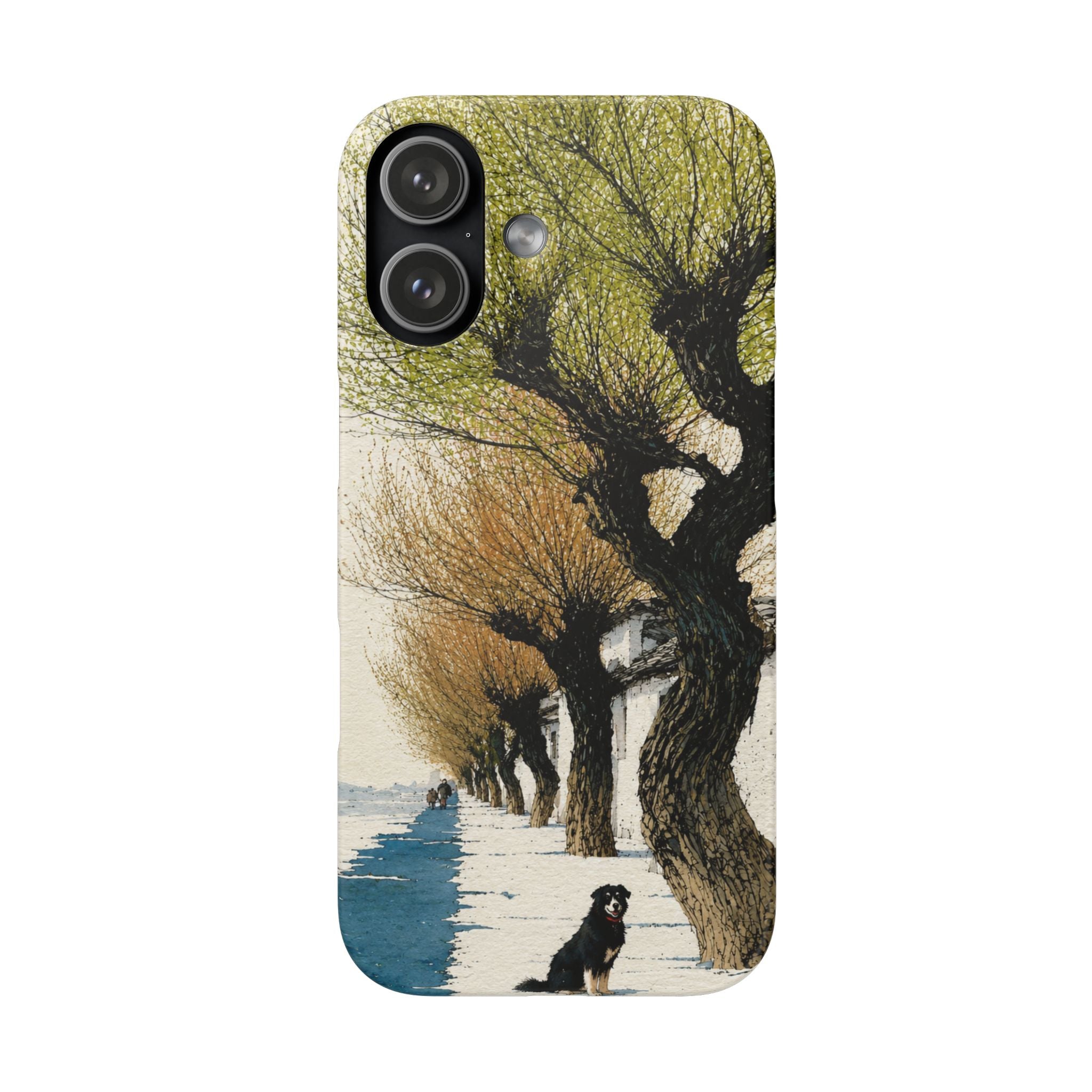 Serene Willow Landscape Phone Case