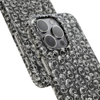 Black and White Skull Pattern Phone Case