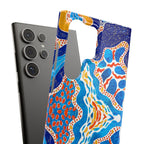 Abstract Blue Pattern Phone Case