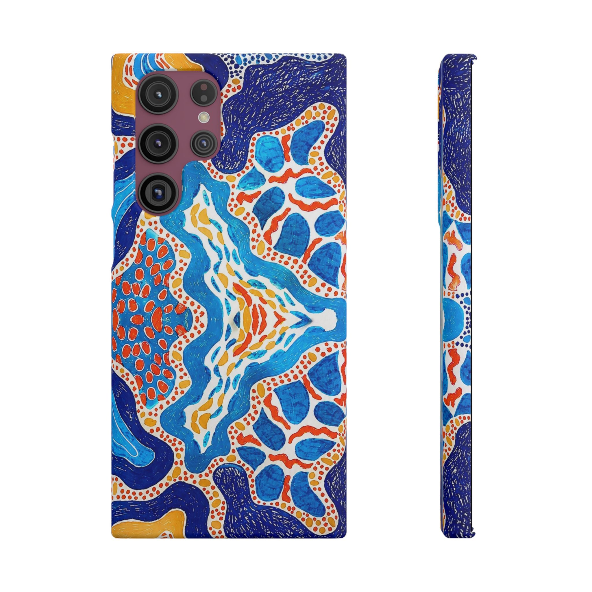 Abstract Blue Pattern Phone Case