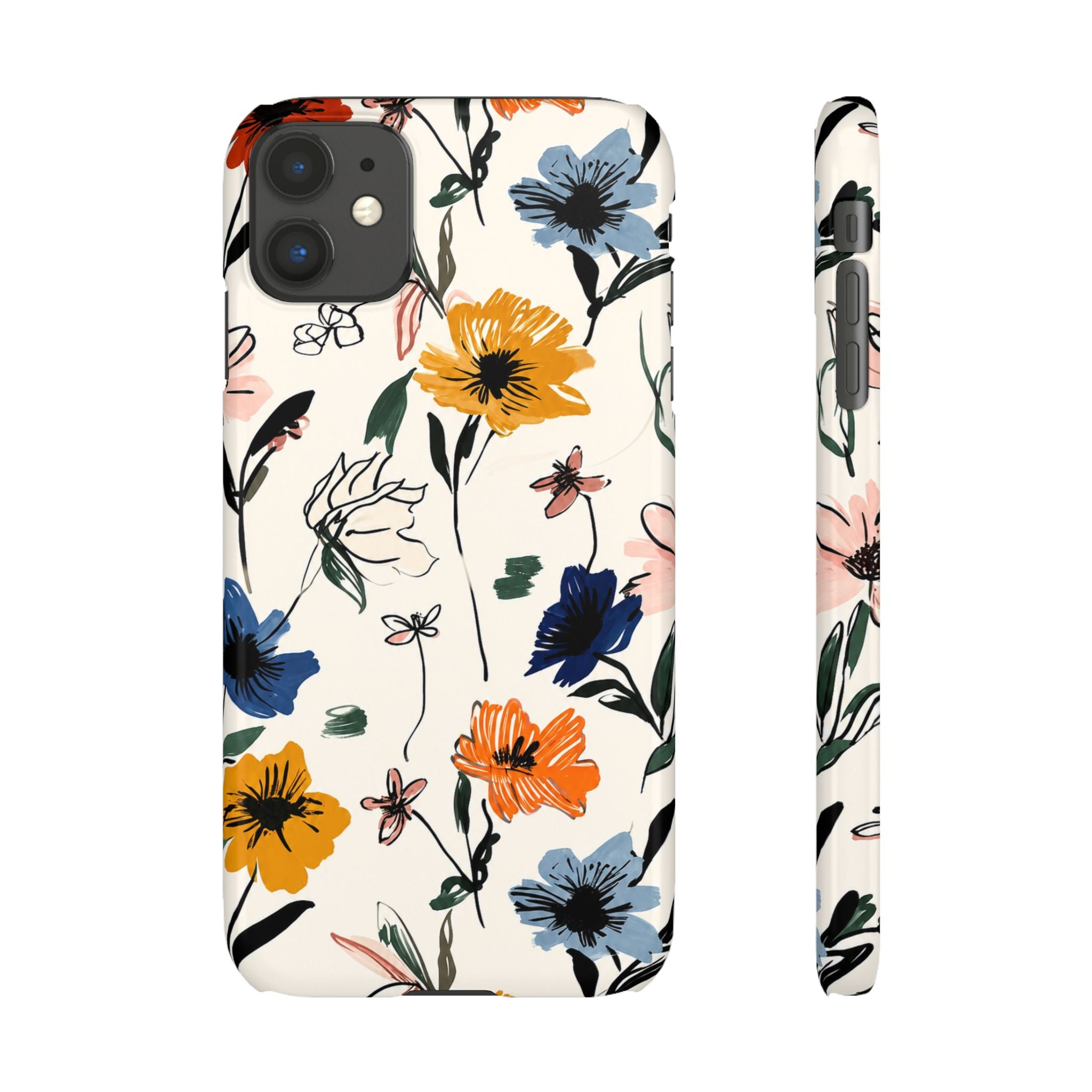 Wildflower Sketch Phone Case