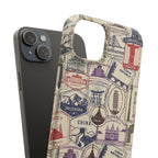 Vintage Travel Stamps Phone Case