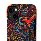 Neon Maze Phone Case