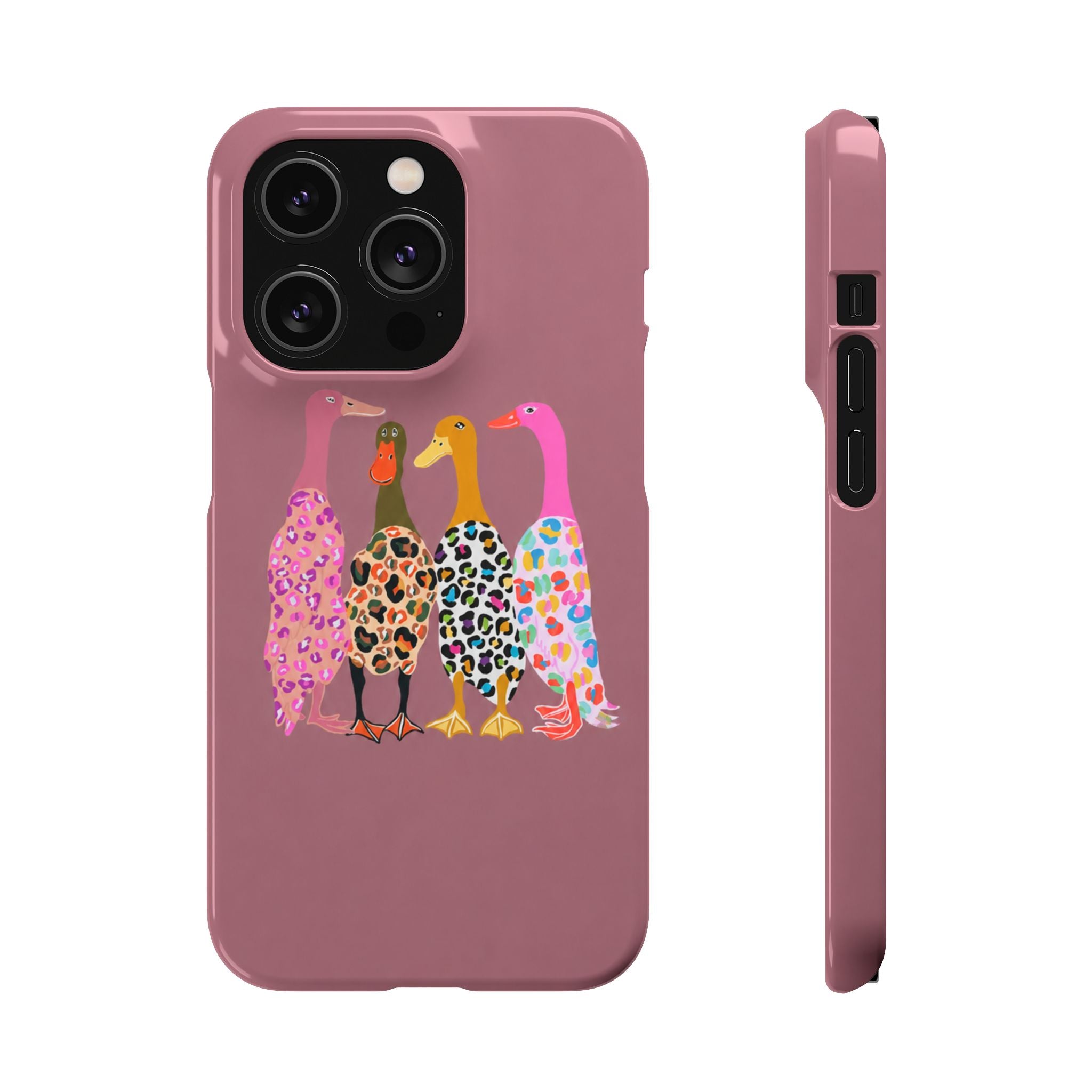 Colorful Leopard Ducks Phone Case