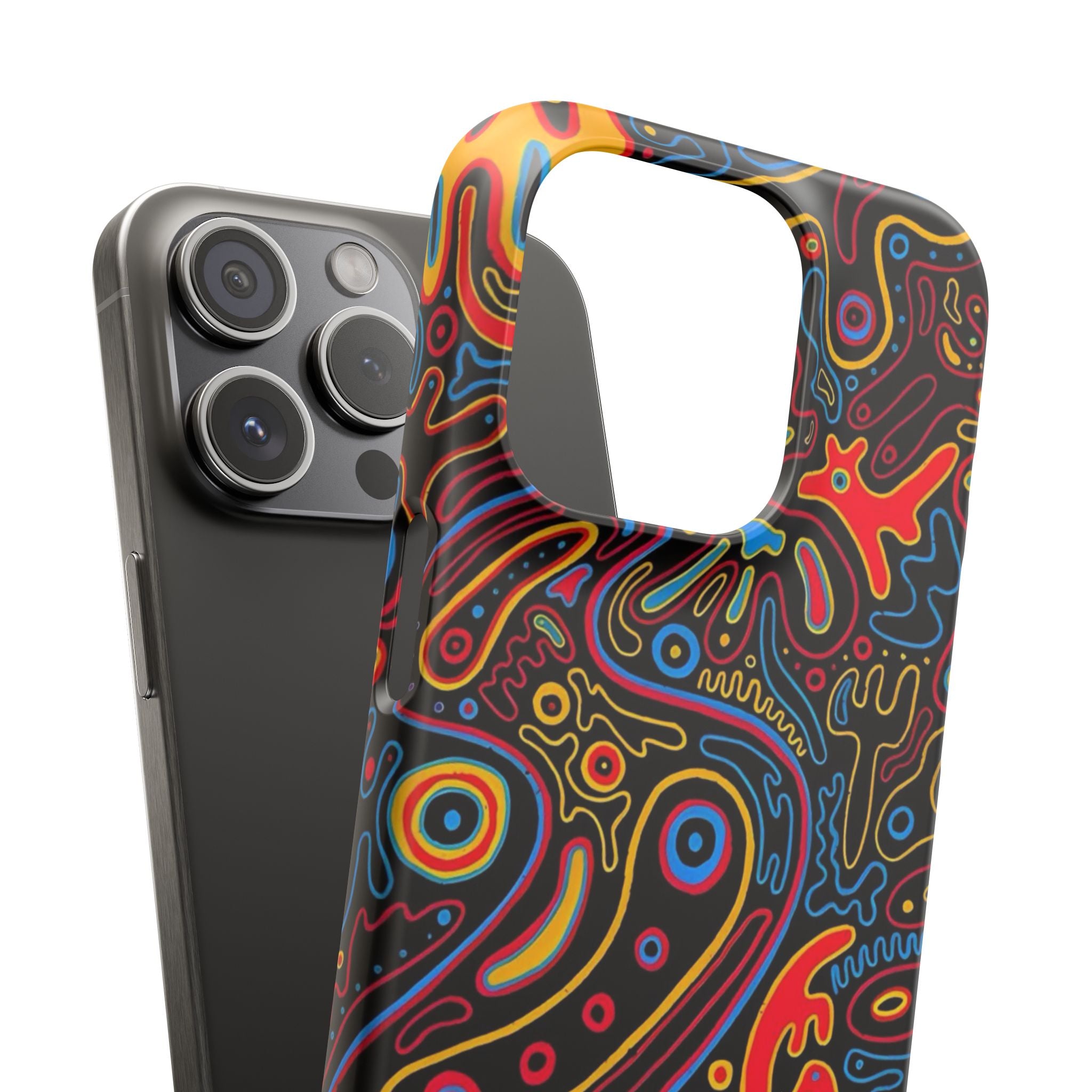 Neon Maze Phone Case