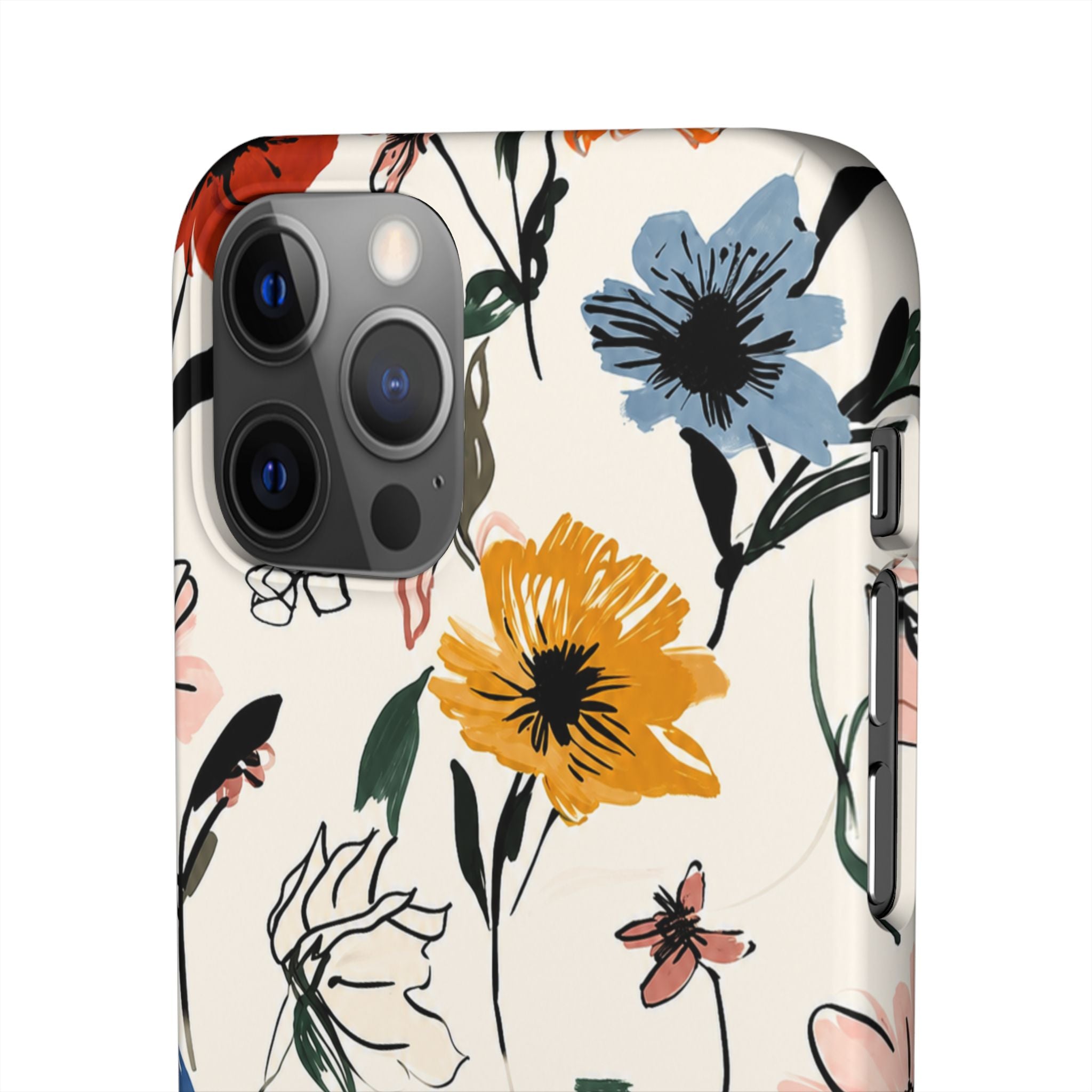 Wildflower Sketch Phone Case