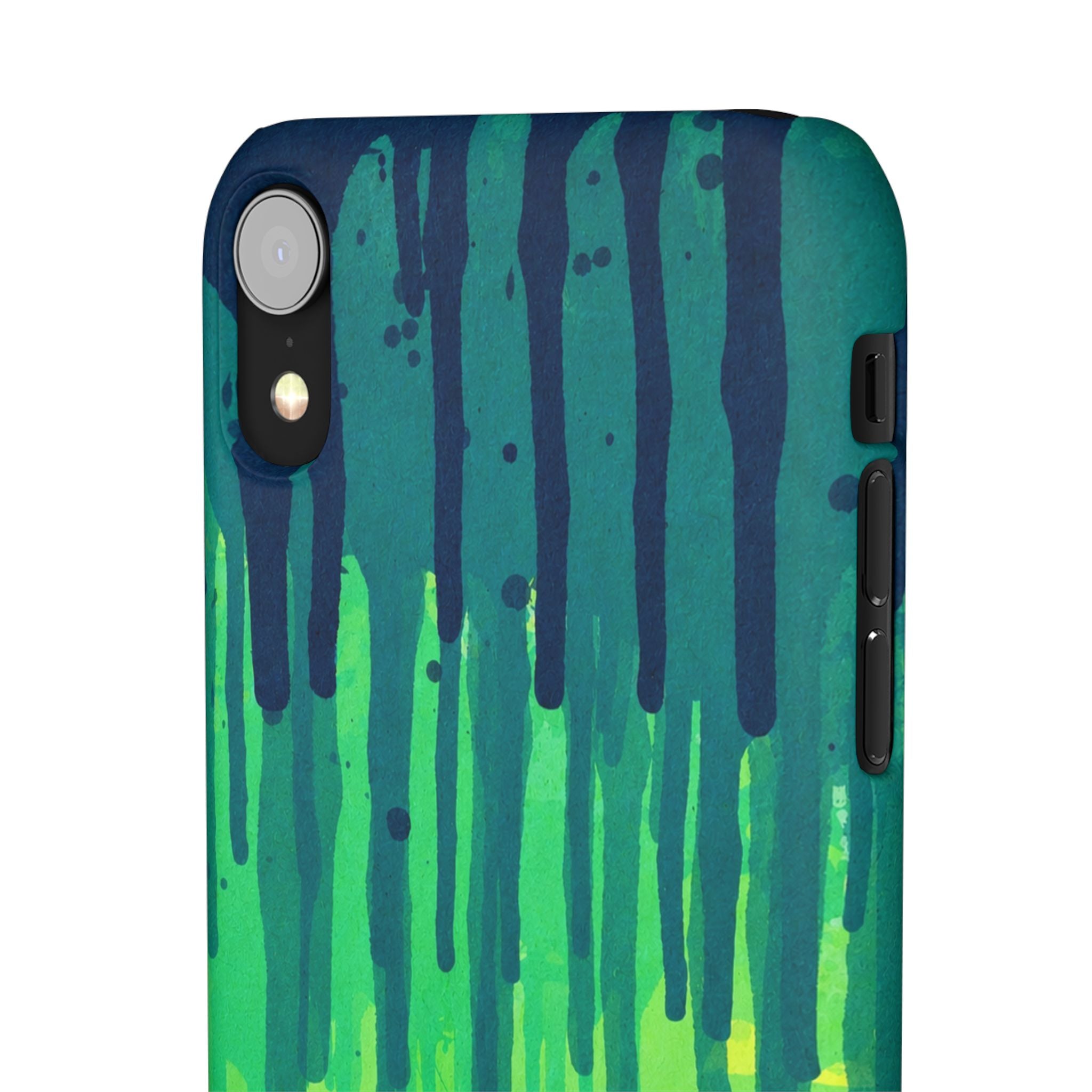 Liquid Emerald – Abstract Drip Phone Case