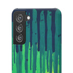 Liquid Emerald – Abstract Drip Phone Case