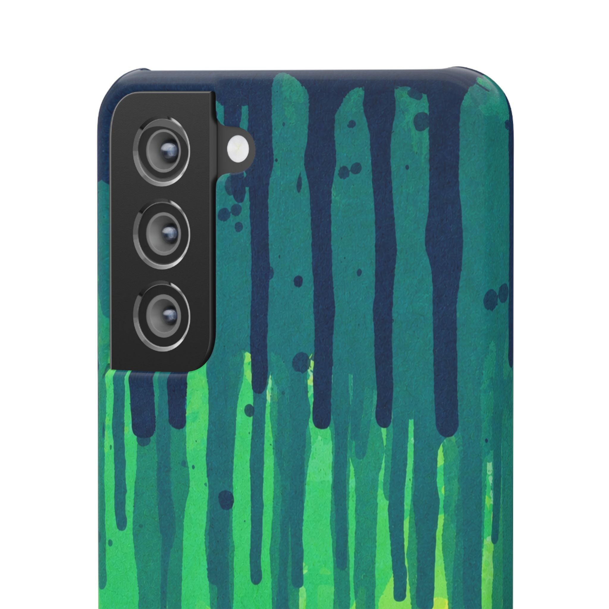 Liquid Emerald – Abstract Drip Phone Case