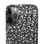 Black and White Skull Pattern Phone Case