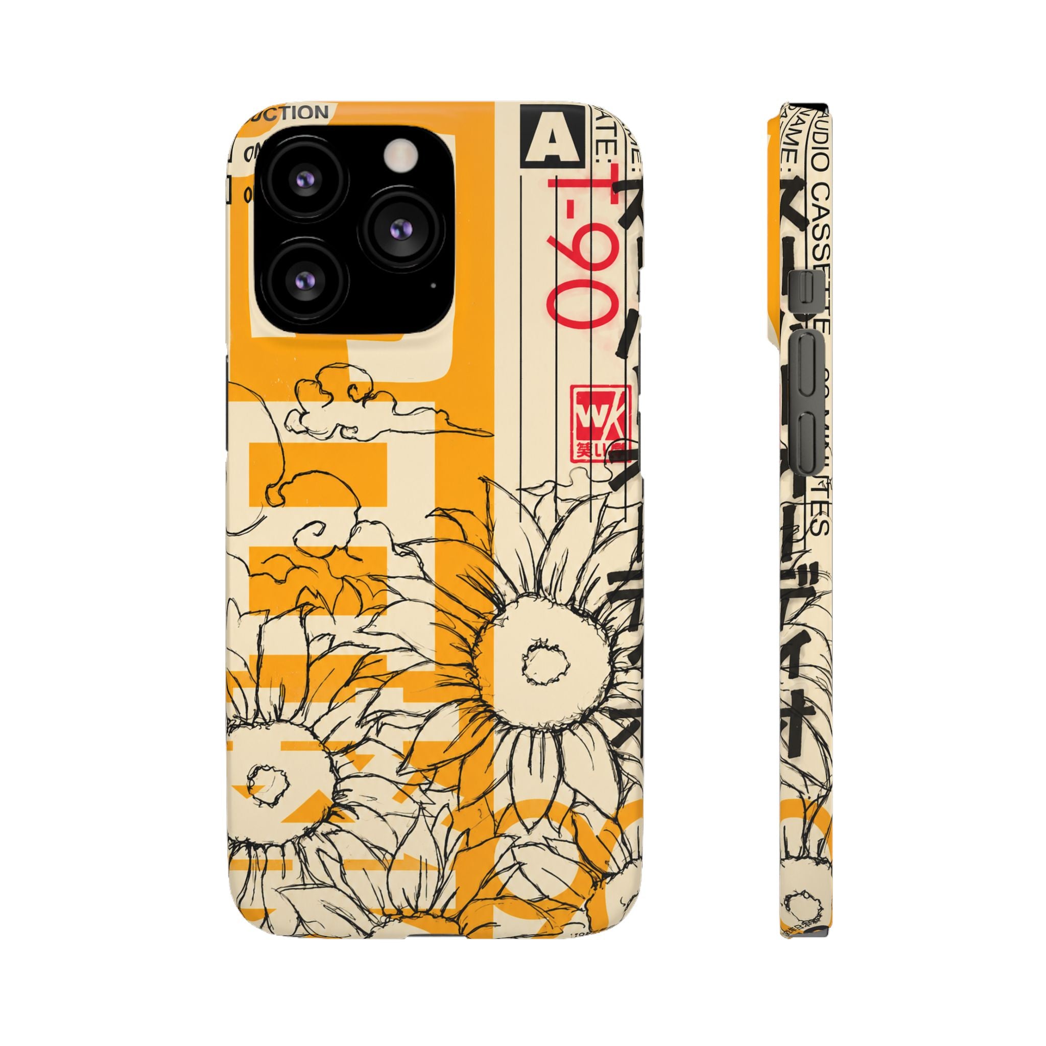 Retro Cassette Floral Phone Case