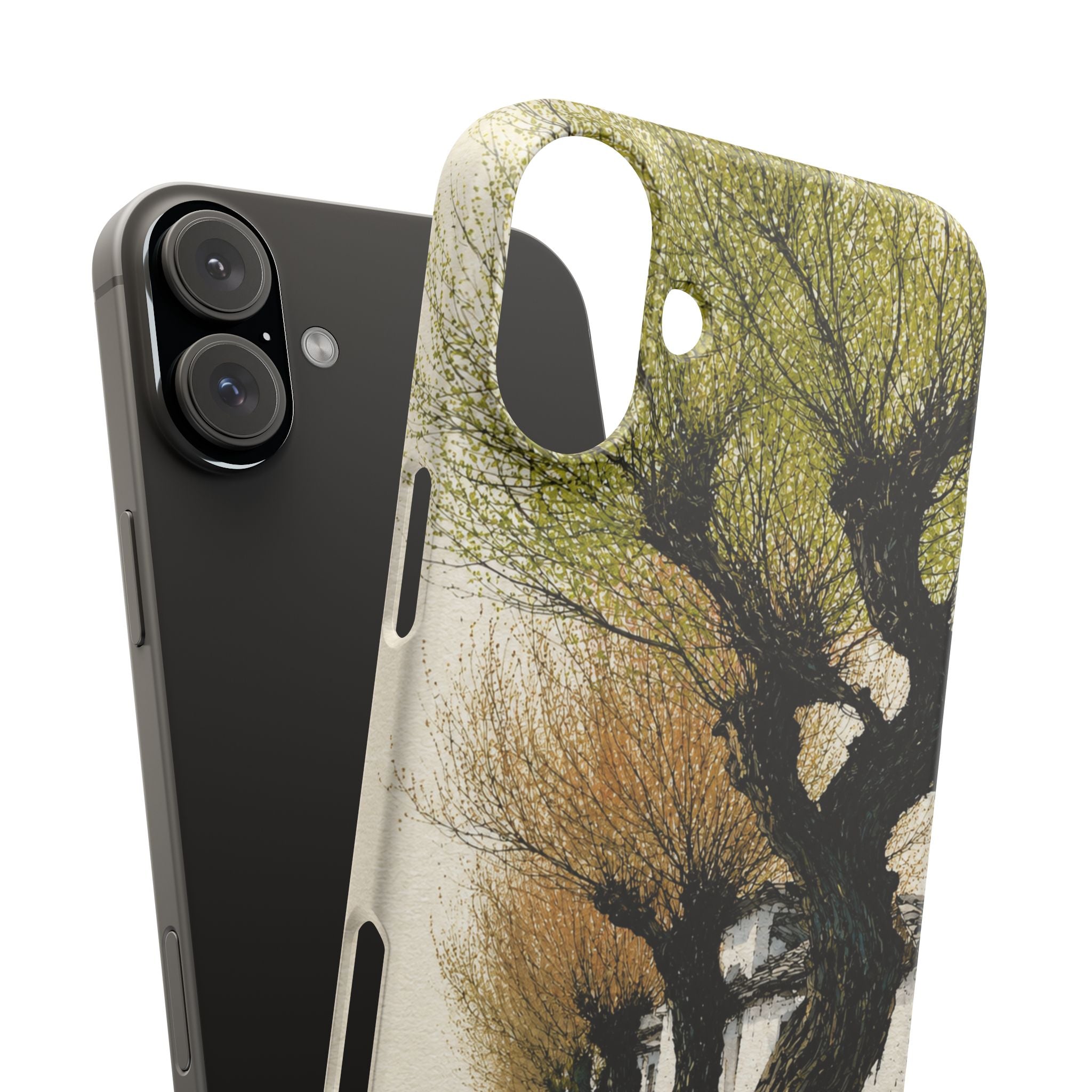 Serene Willow Landscape Phone Case