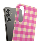 Pink Gingham Phone Case