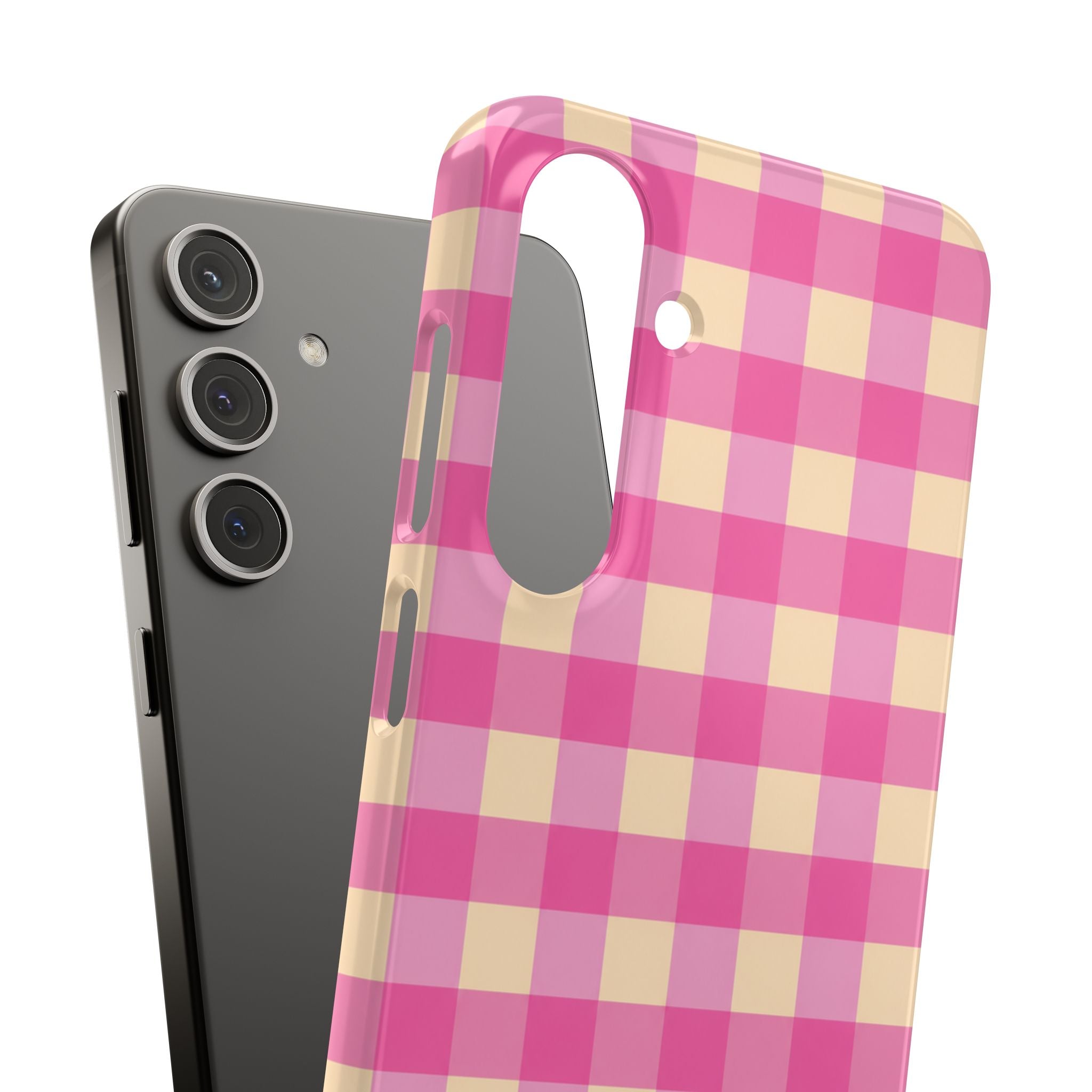 Pink Gingham Phone Case