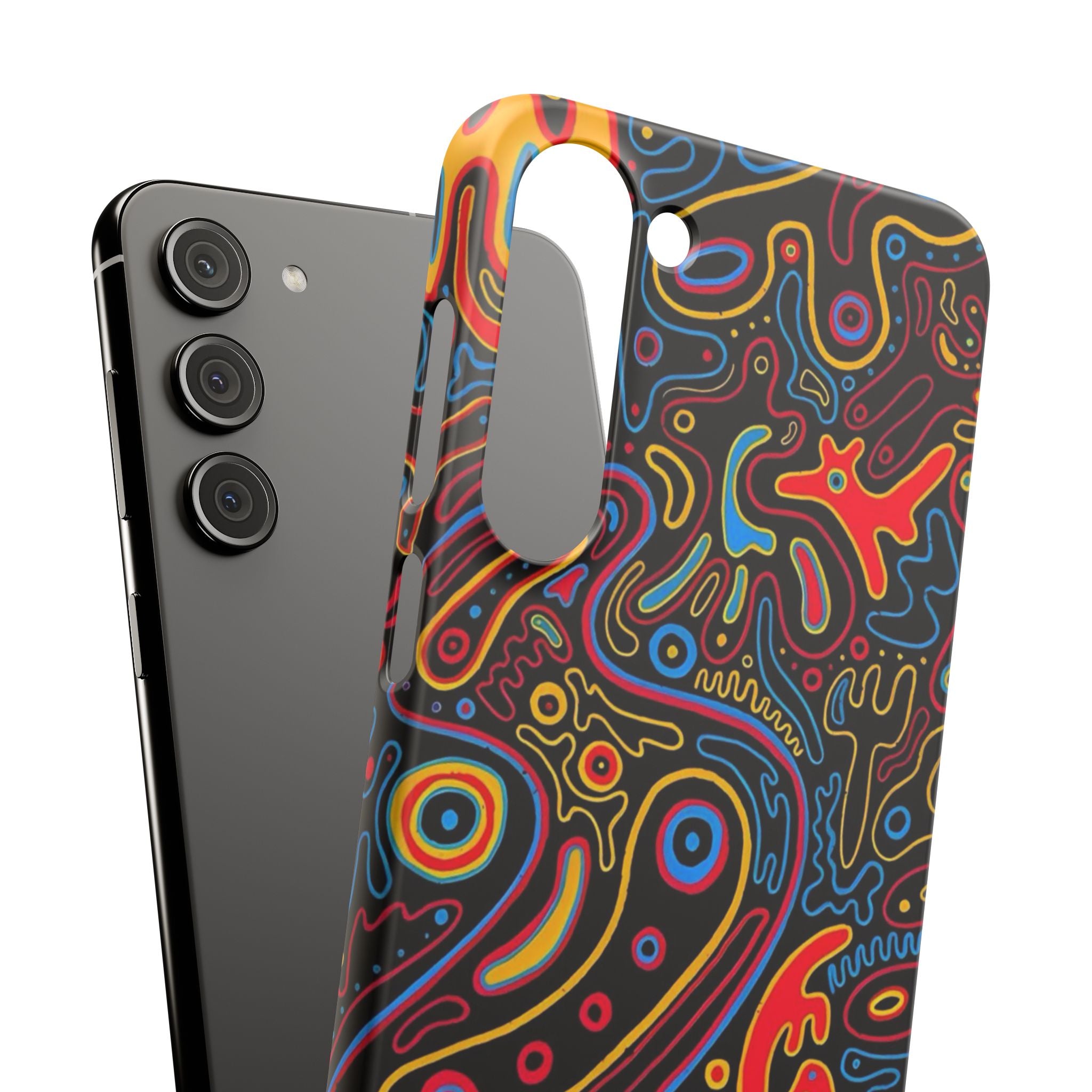 Neon Maze Phone Case