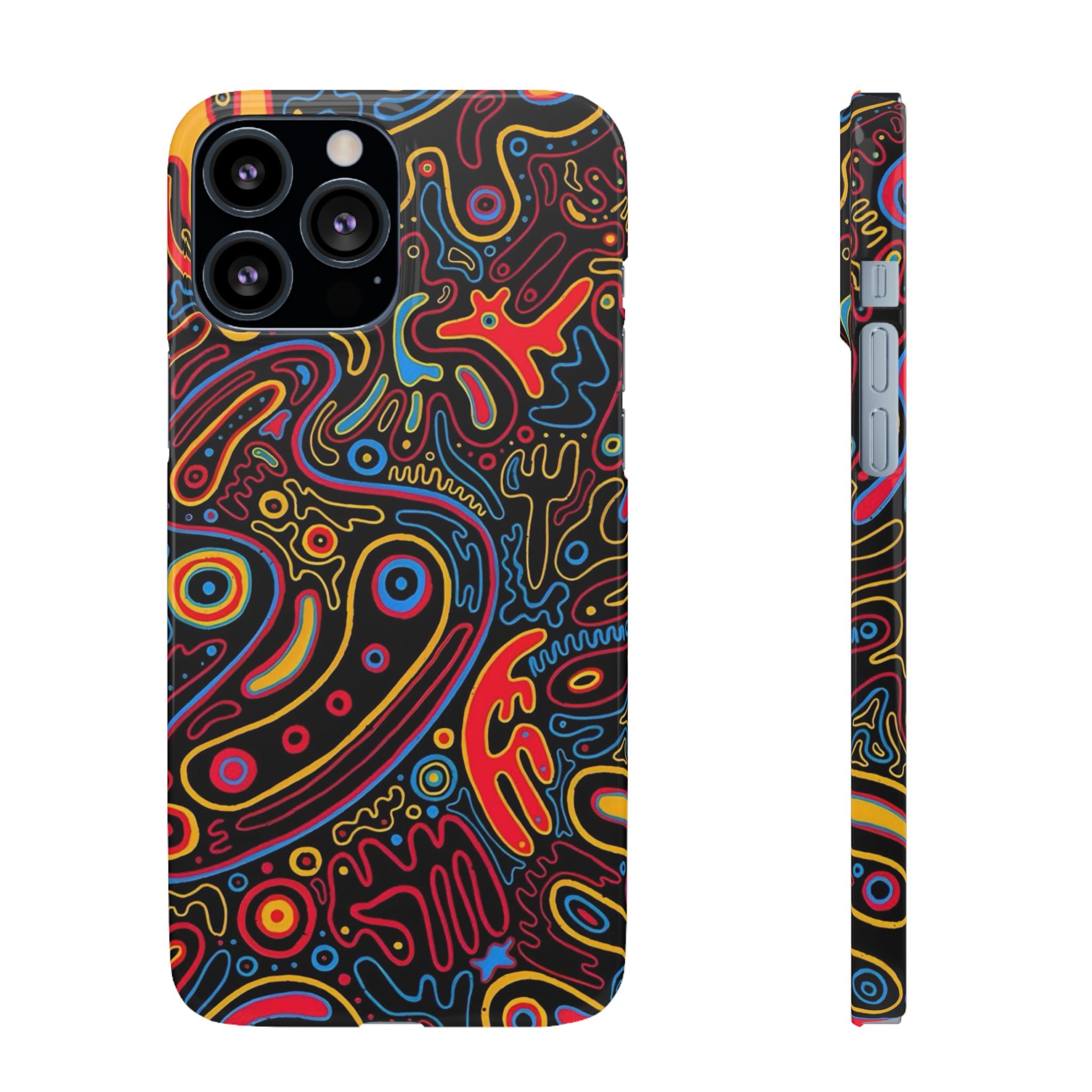 Neon Maze Phone Case
