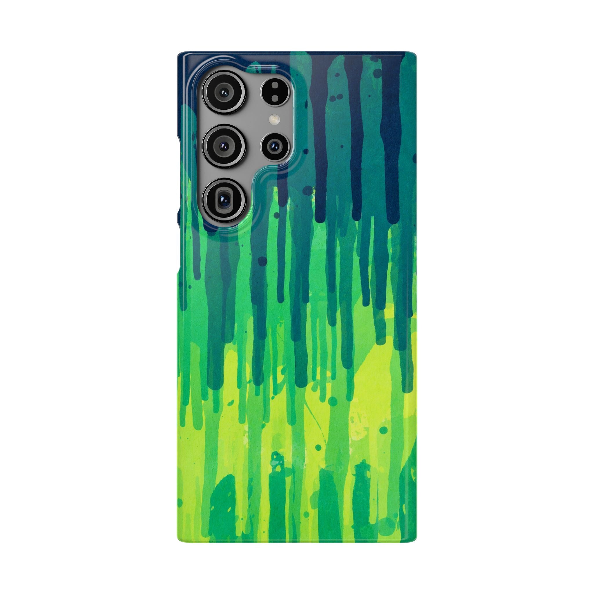 Liquid Emerald – Abstract Drip Phone Case