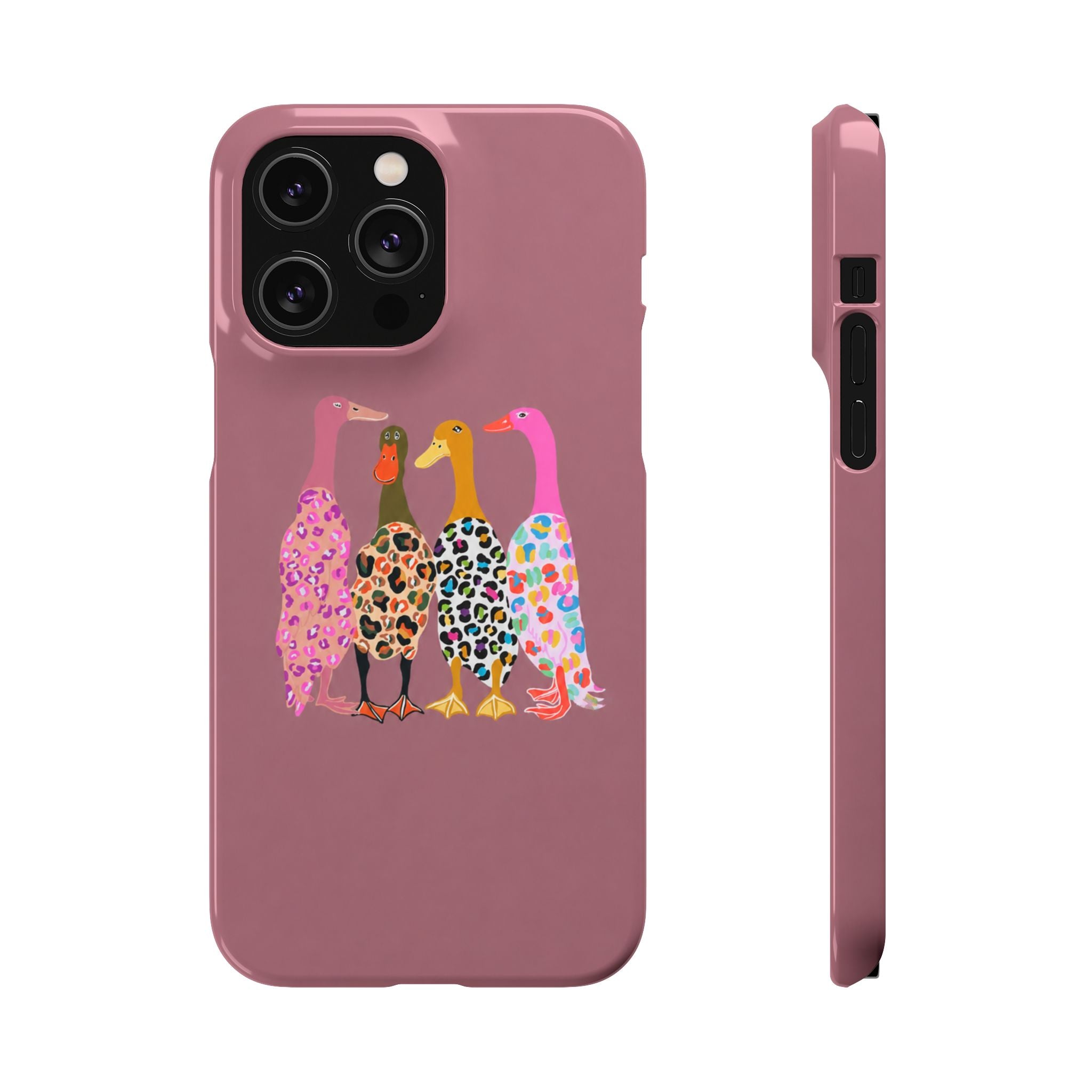 Colorful Leopard Ducks Phone Case