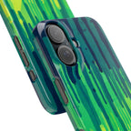 Liquid Emerald – Abstract Drip Phone Case