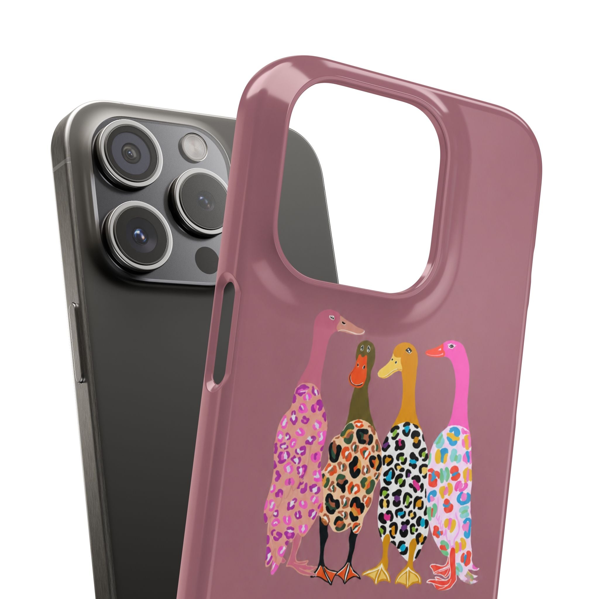 Colorful Leopard Ducks Phone Case