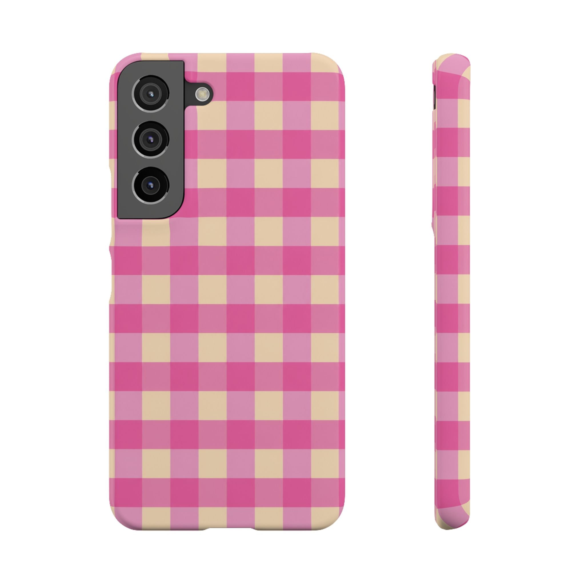 Pink Gingham Phone Case