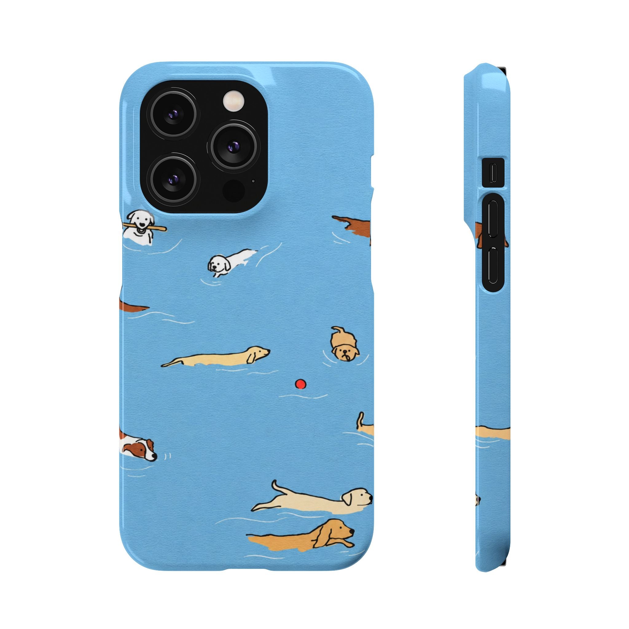 Swimming Dogs Phone Case